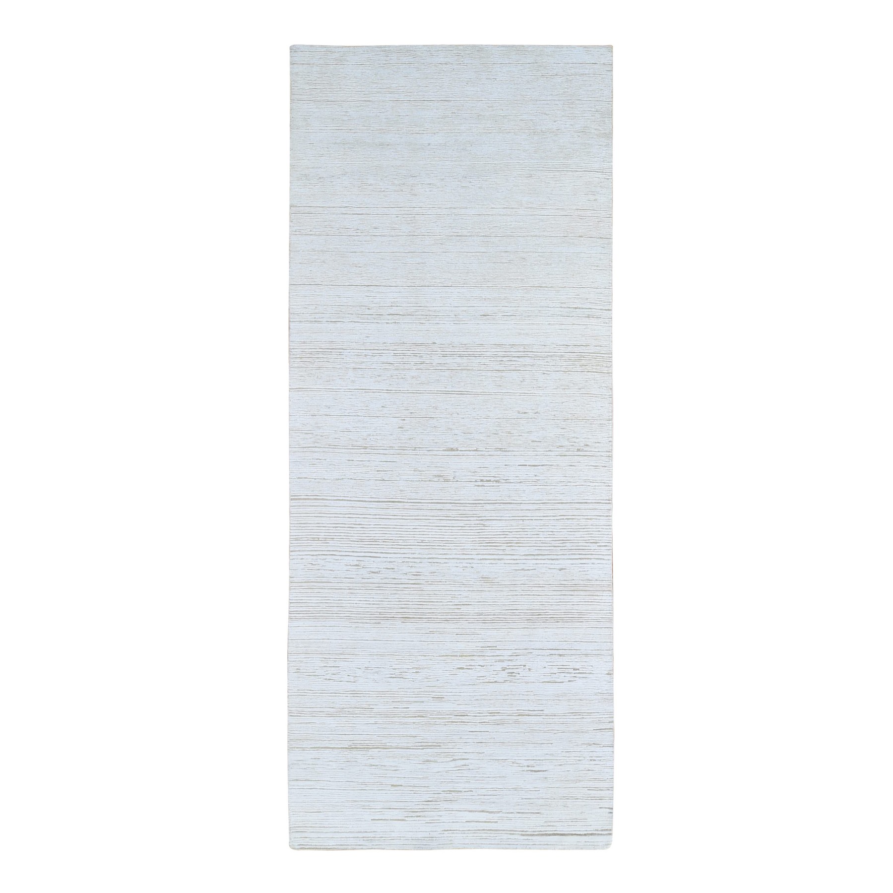 Mid Century Modern Collection Hand Knotted Ivory Rug No: 1133594