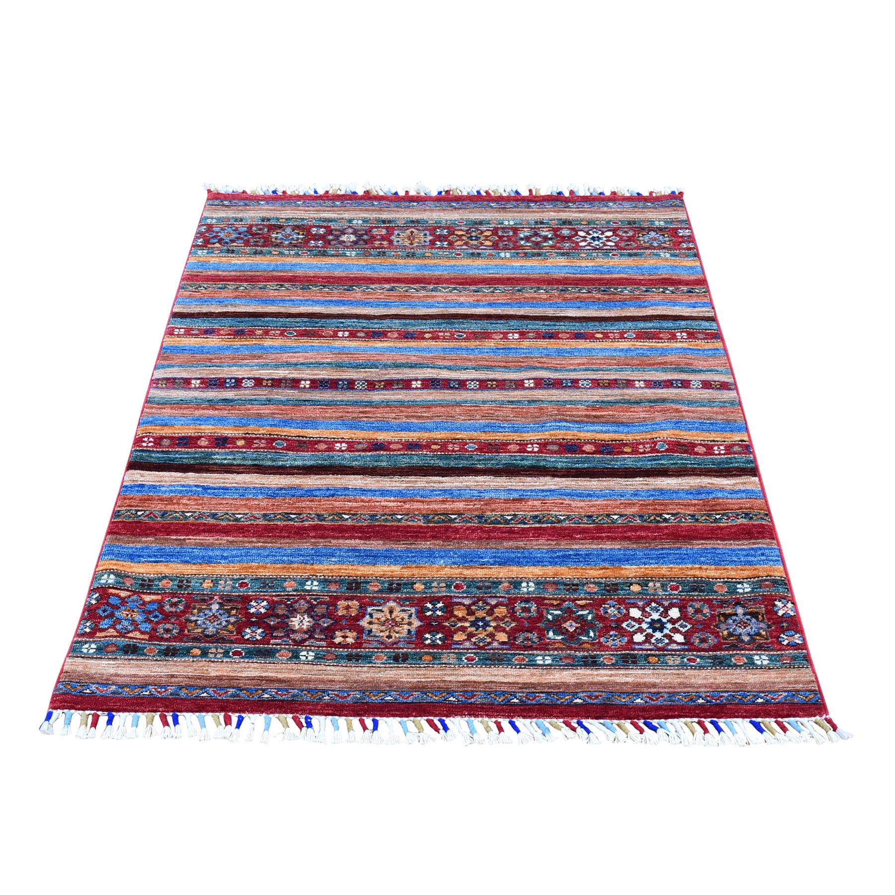 Caucasian Collection Hand Knotted Red Rug No: 1133662
