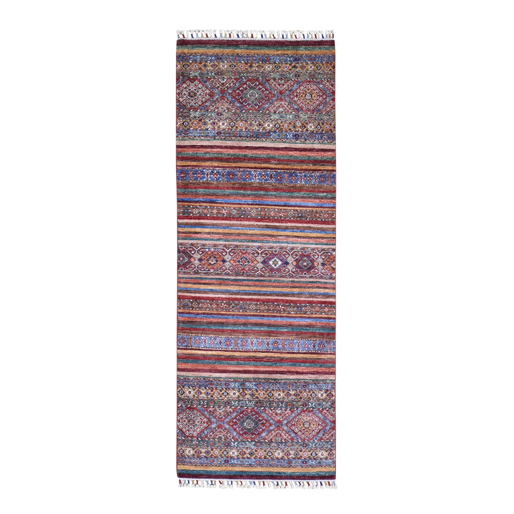 Caucasian Collection Hand Knotted Red Rug No: 1133668