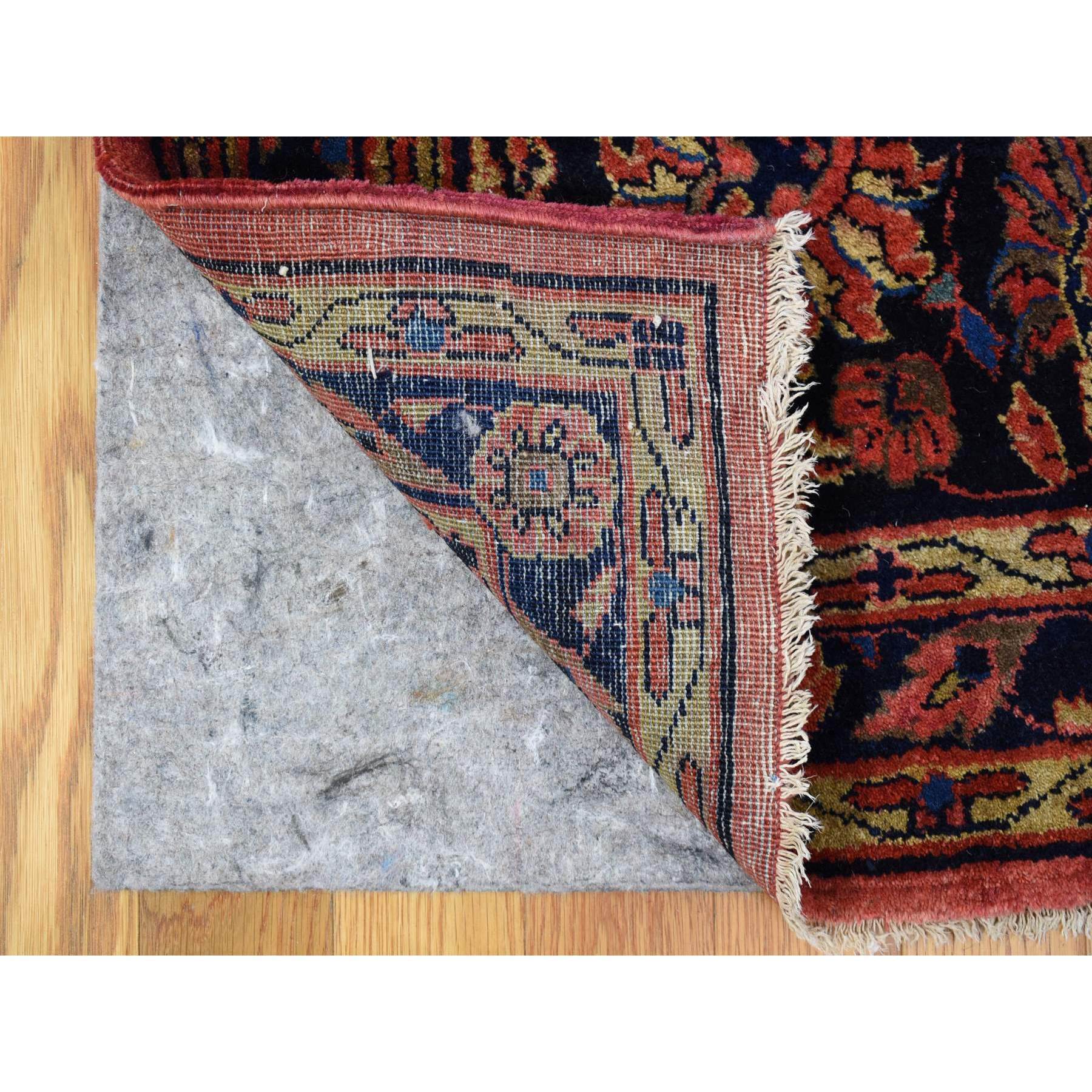 12'4"x19'3" Red Oversized Antique Persian Moharajan Sarouk Full Pile and Soft Hand Knotted Oriental Rug Sh66991