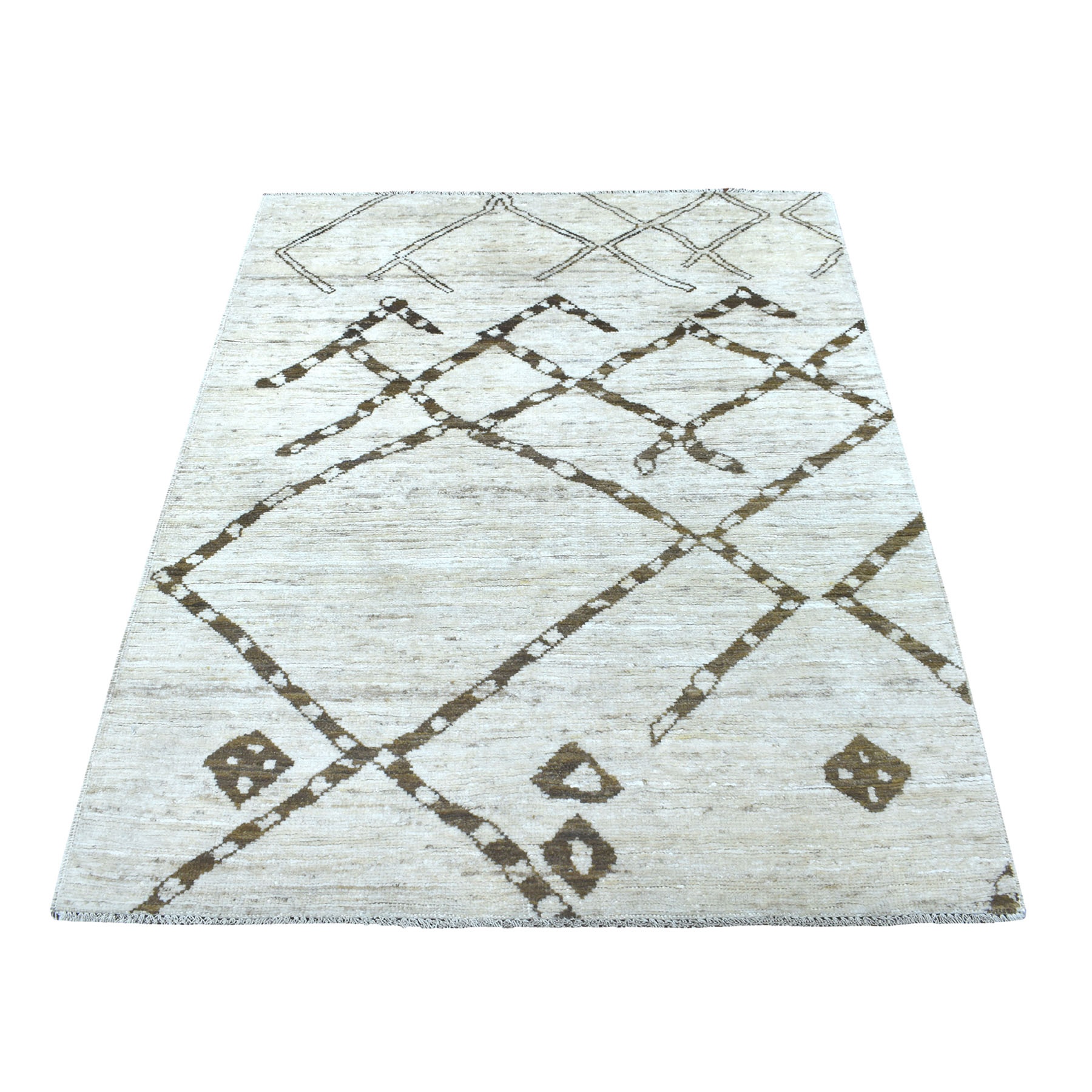 Nomadic And Village Collection Hand Knotted Ivory Rug No: 1134018
