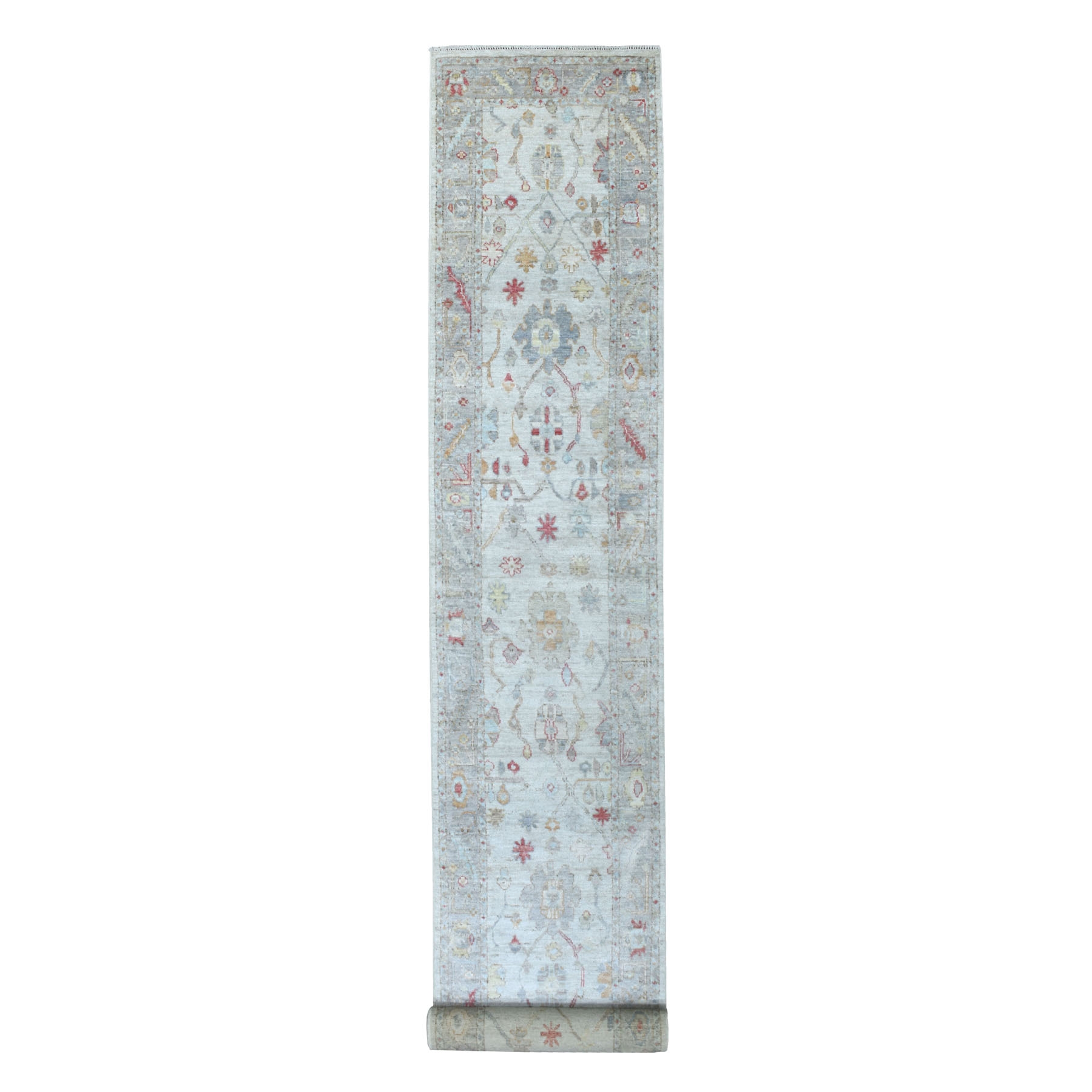 Agra And Turkish Collection Hand Knotted Grey Rug No: 1134048