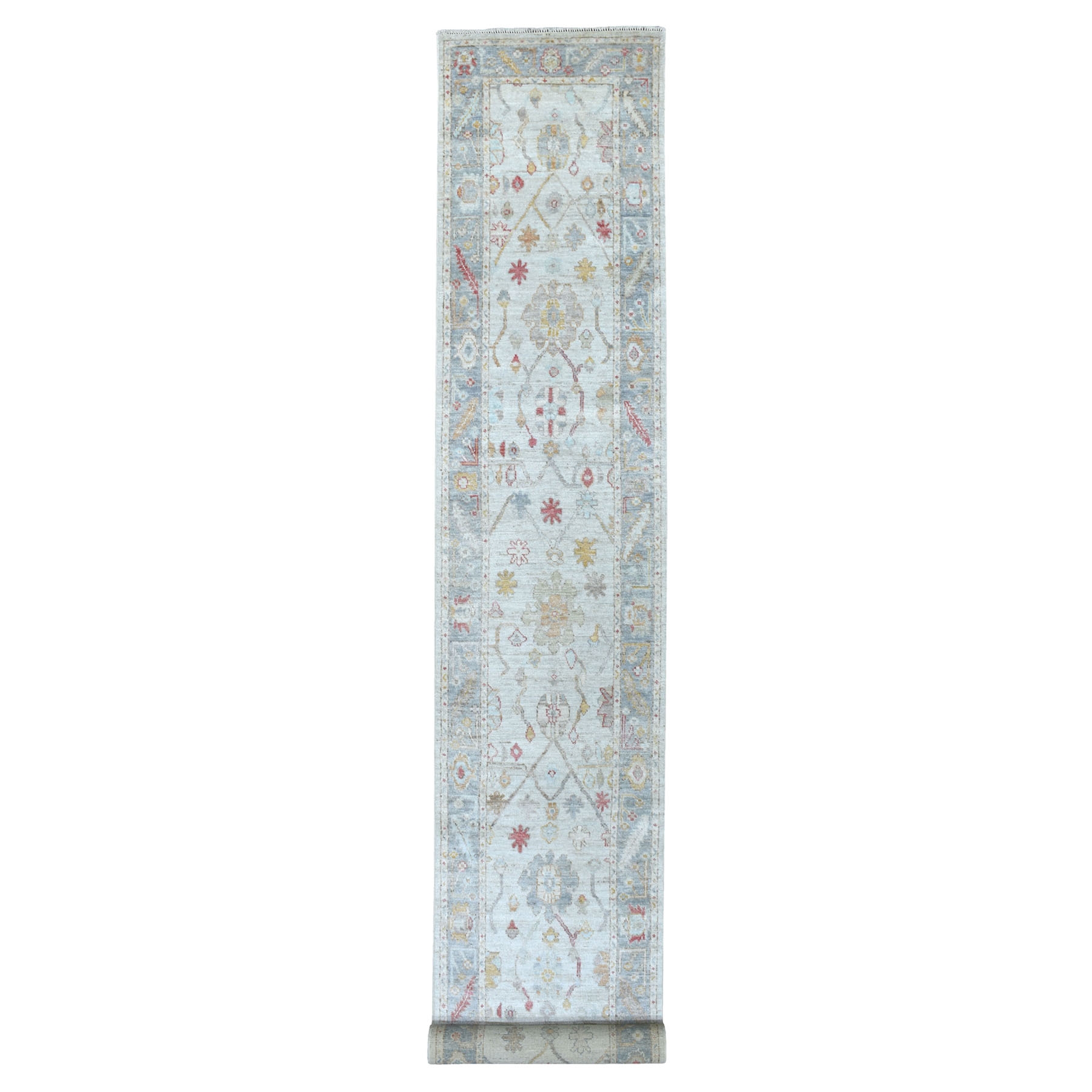 Agra And Turkish Collection Hand Knotted Grey Rug No: 1134068