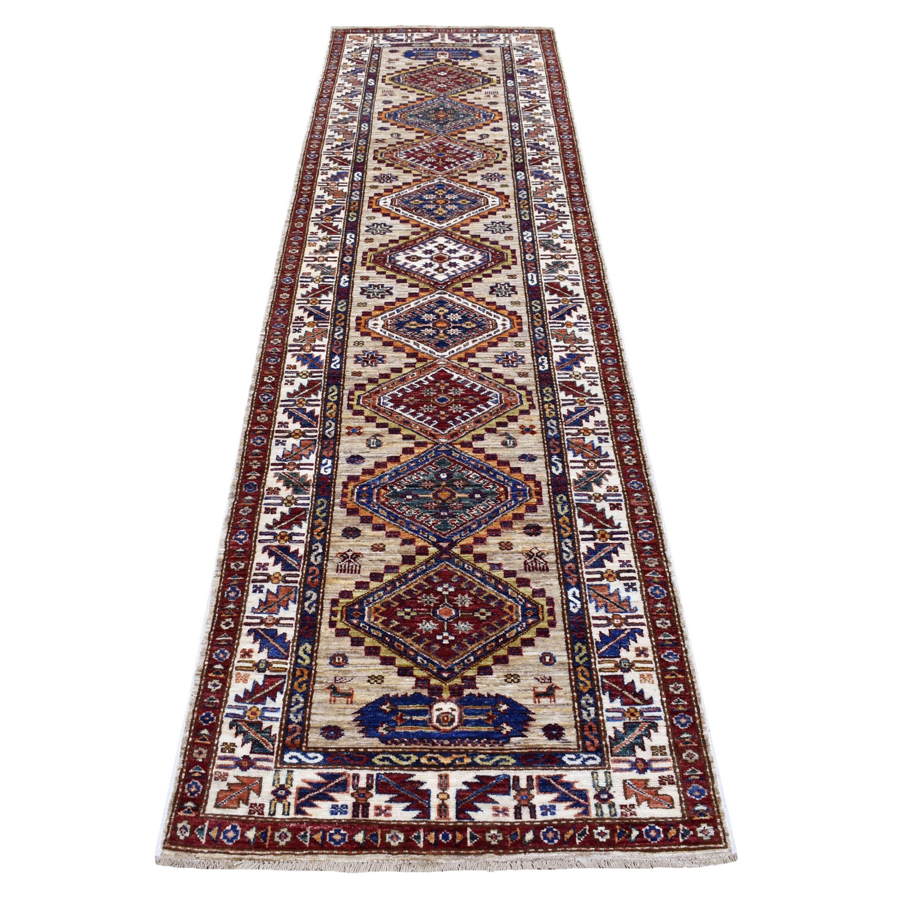  Wool Hand-Knotted Area Rug 2'8