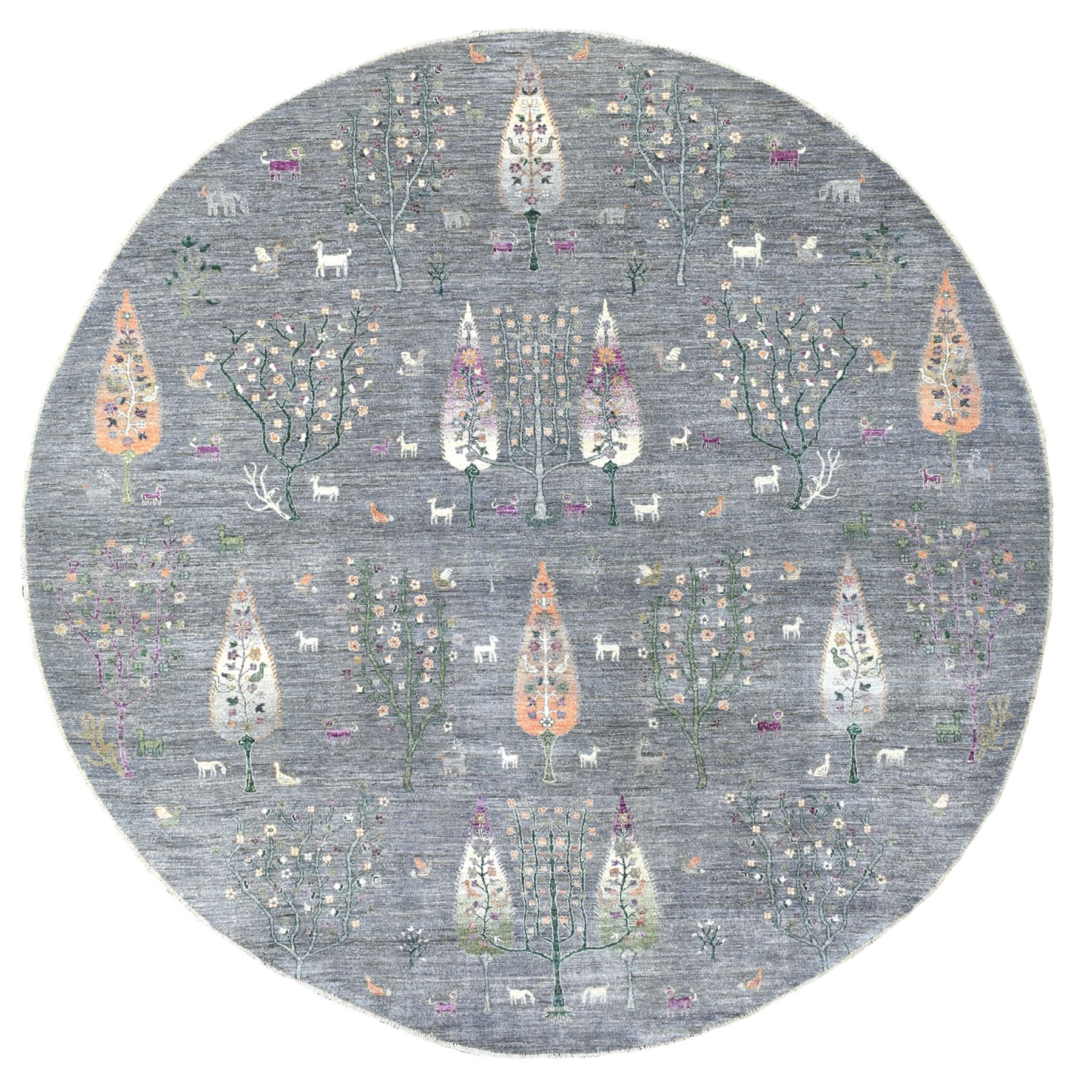 Transitional Hand Knotted Grey Rug No: 1134318
