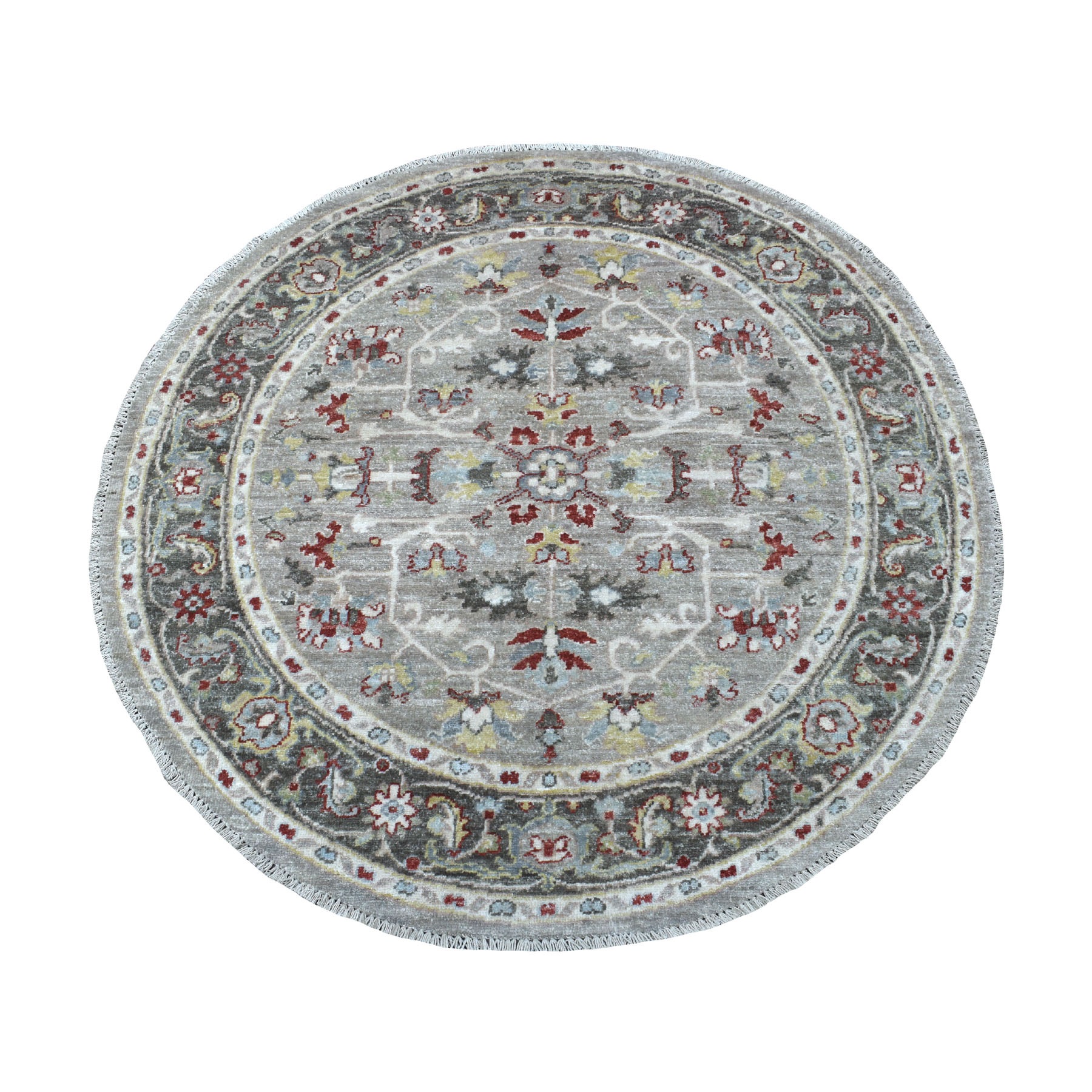 Agra And Turkish Collection Hand Knotted Grey Rug No: 1134338
