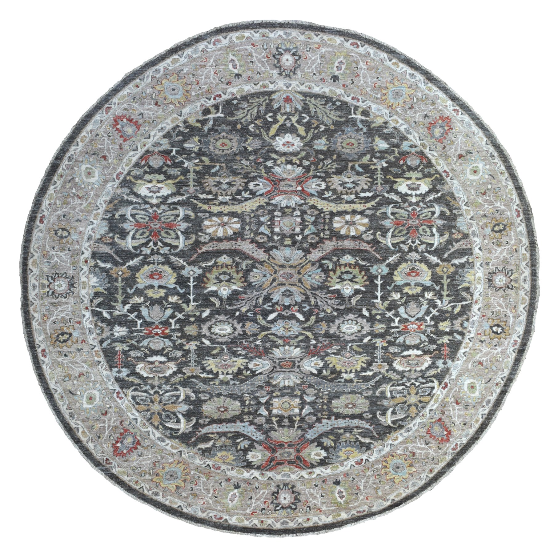 Agra And Turkish Collection Hand Knotted Grey Rug No: 1134366