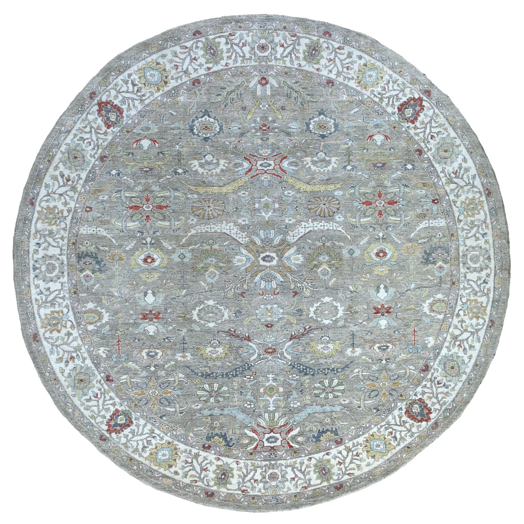 Agra And Turkish Collection Hand Knotted Grey Rug No: 1134372
