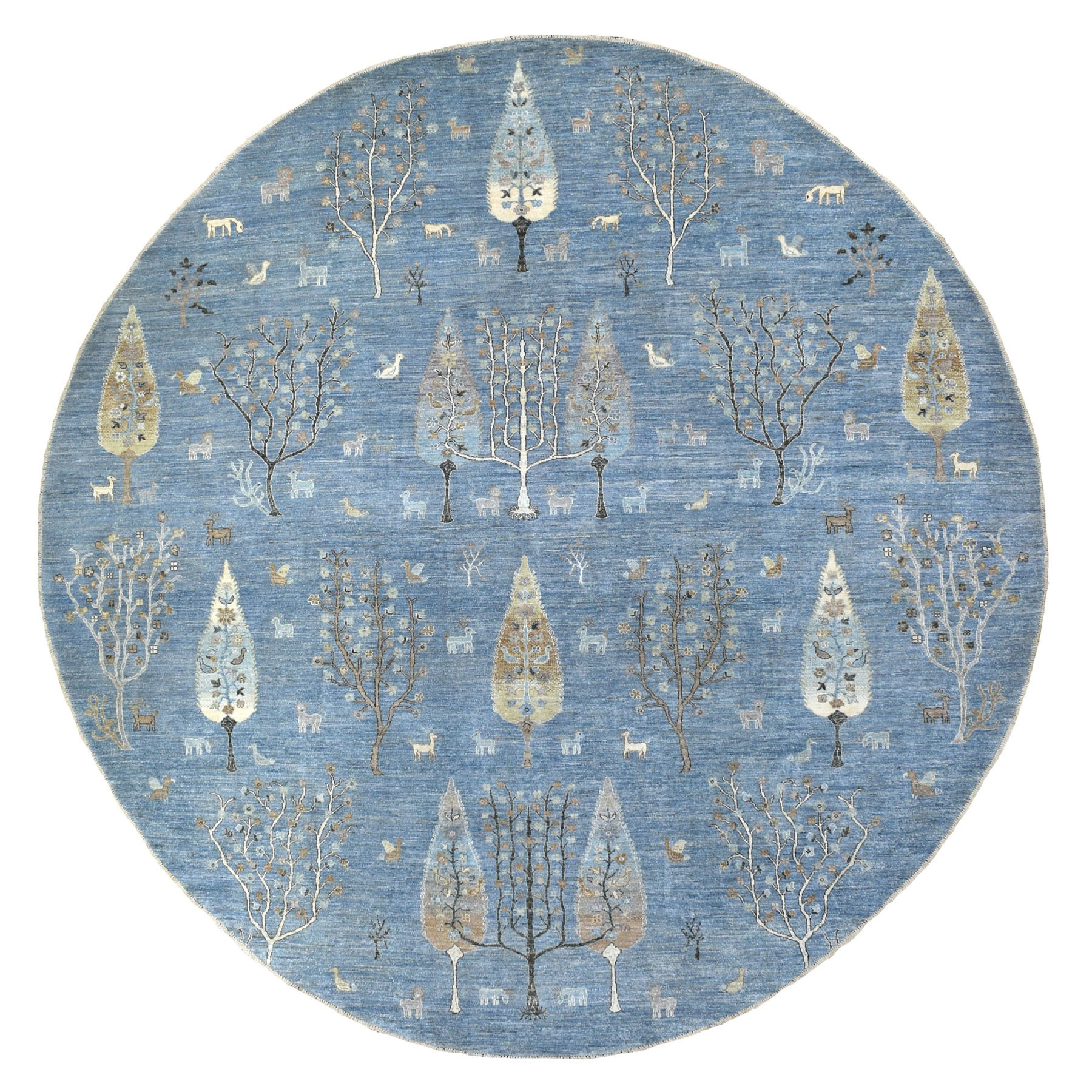 Agra And Turkish Collection Hand Knotted Blue Rug No: 1134374