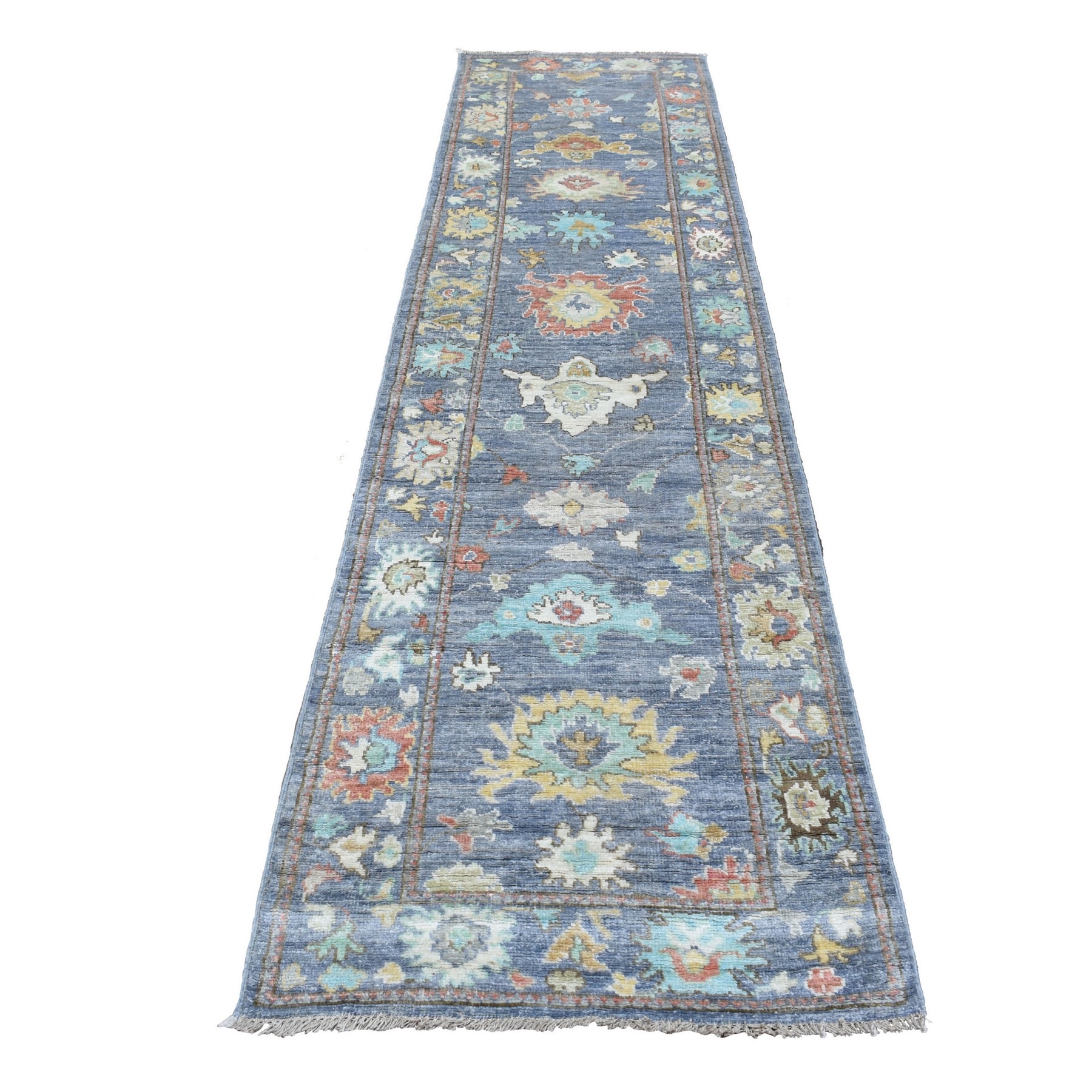 Agra And Turkish Collection Hand Knotted Blue Rug No: 1134596