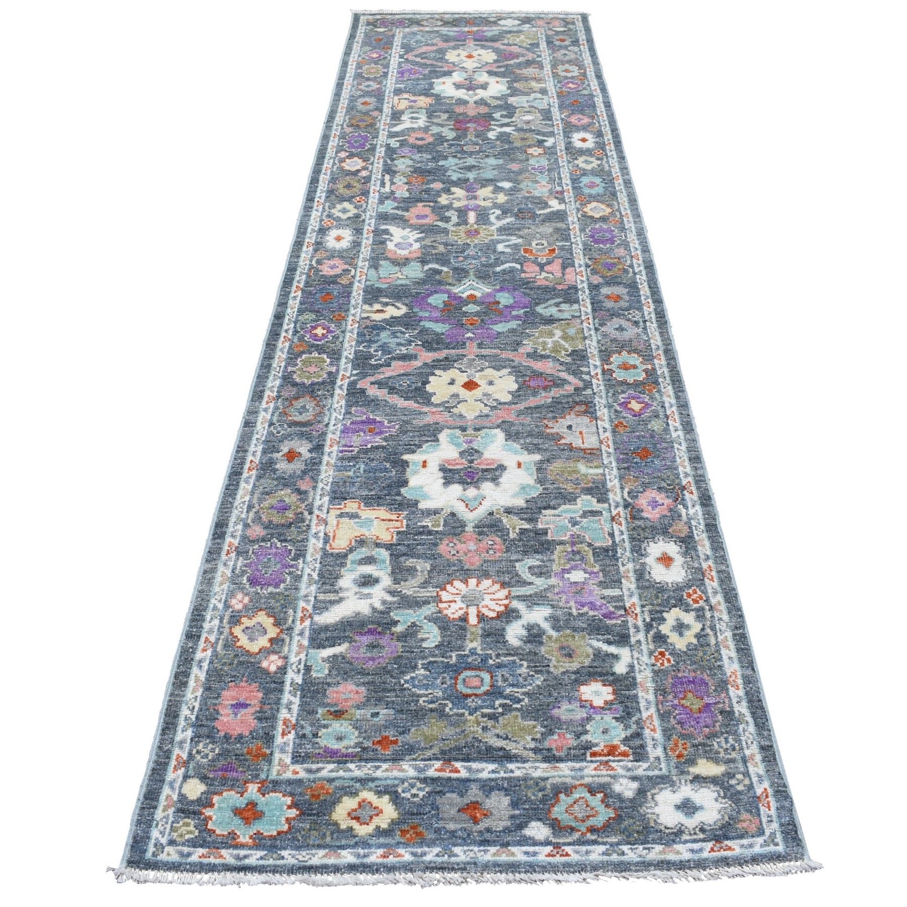 Agra And Turkish Collection Hand Knotted Grey Rug No: 1134598