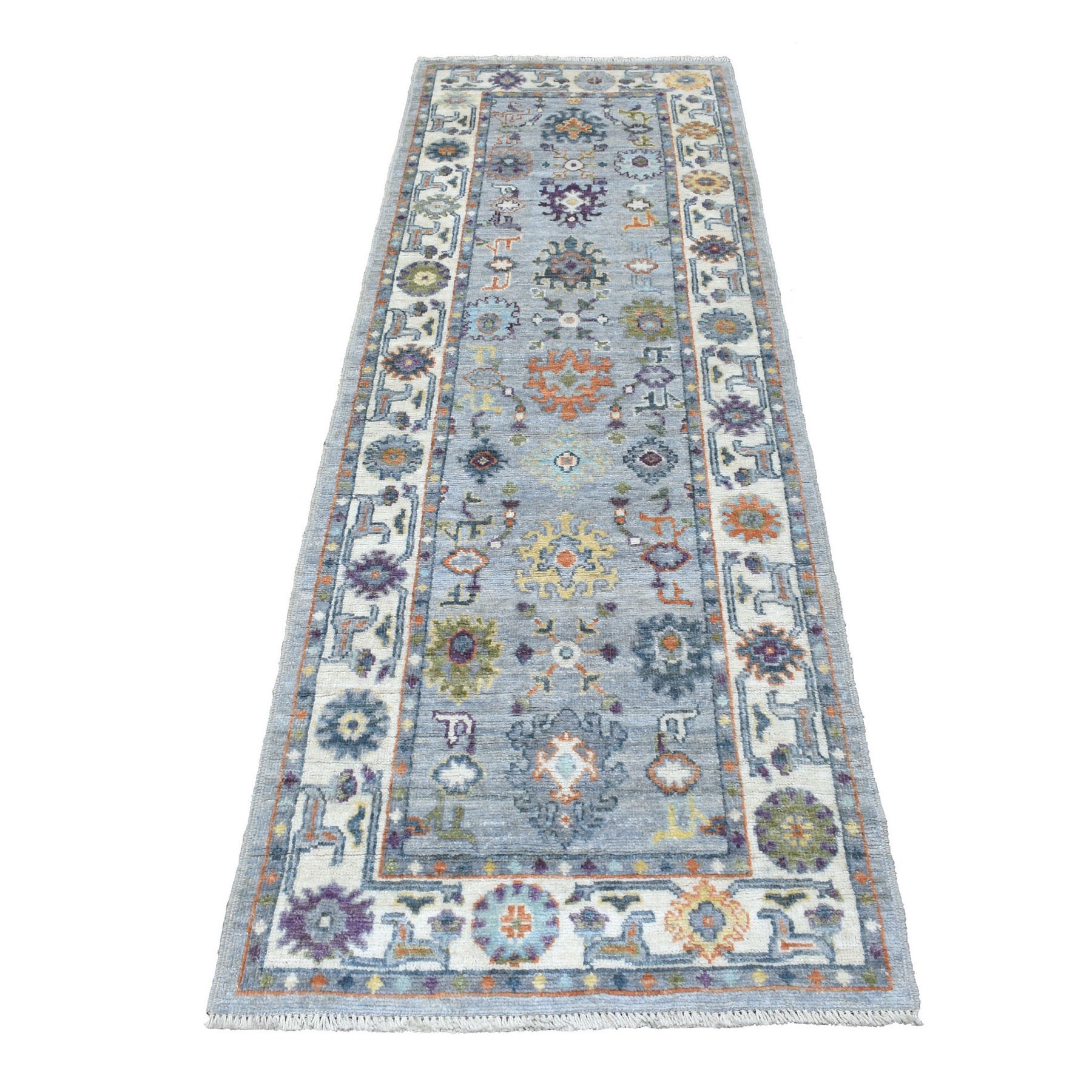 Agra And Turkish Collection Hand Knotted Grey Rug No: 1134602