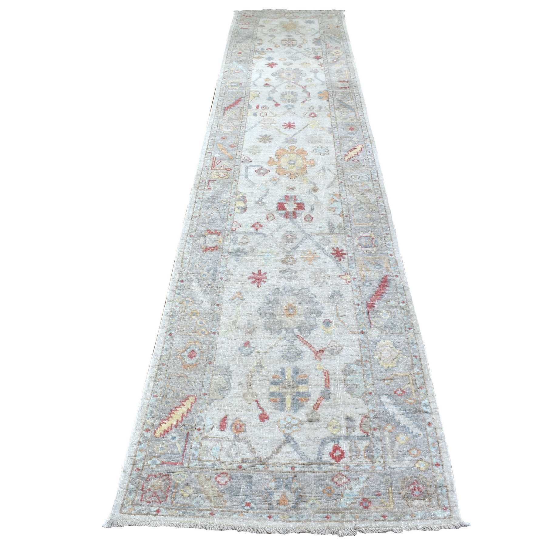 Agra And Turkish Collection Hand Knotted Grey Rug No: 1134622