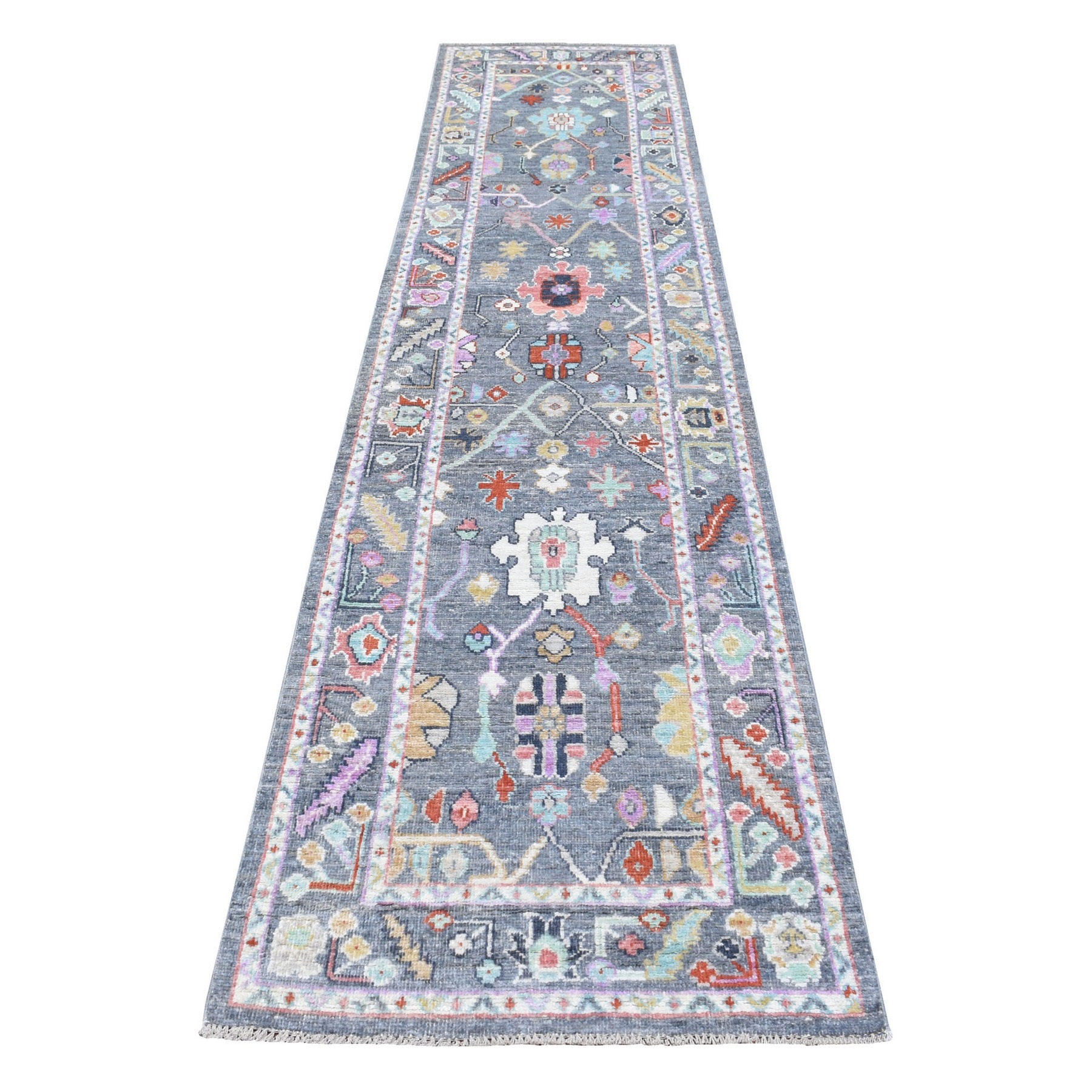 Agra And Turkish Collection Hand Knotted Grey Rug No: 1134628