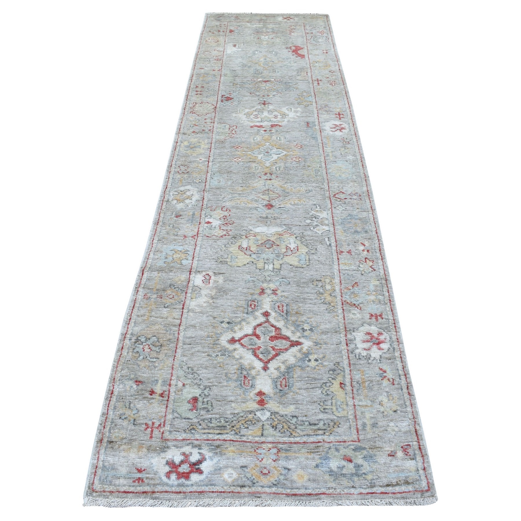 Agra And Turkish Collection Hand Knotted Grey Rug No: 1134732
