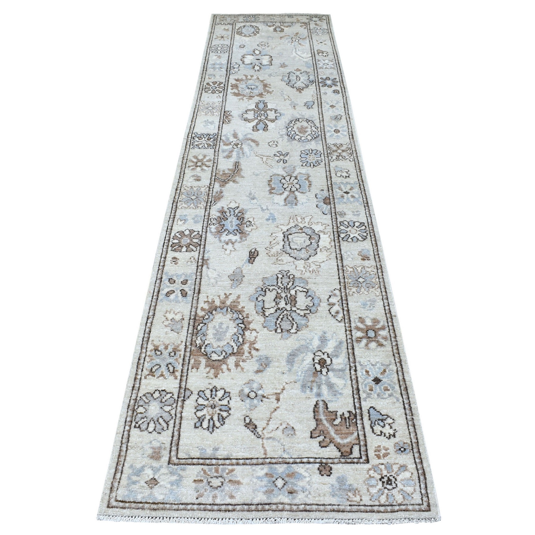 Agra And Turkish Collection Hand Knotted Beige Rug No: 1134736