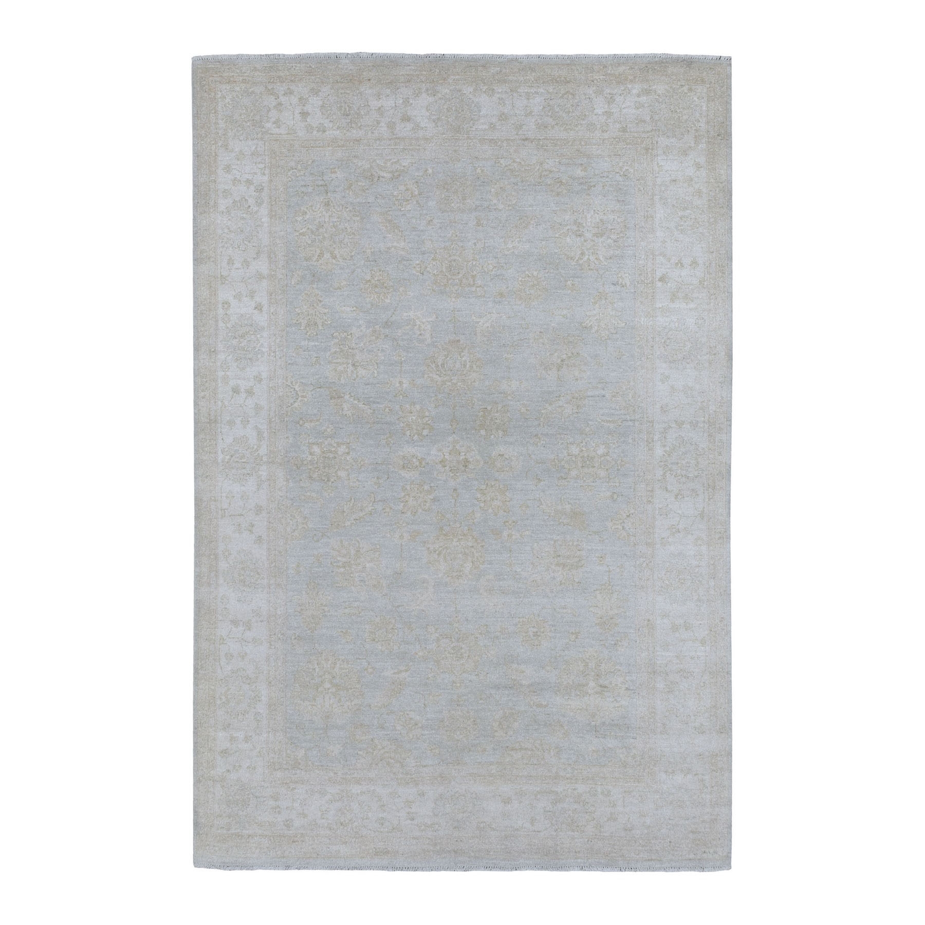 Agra And Turkish Collection Hand Knotted Grey Rug No: 1134750
