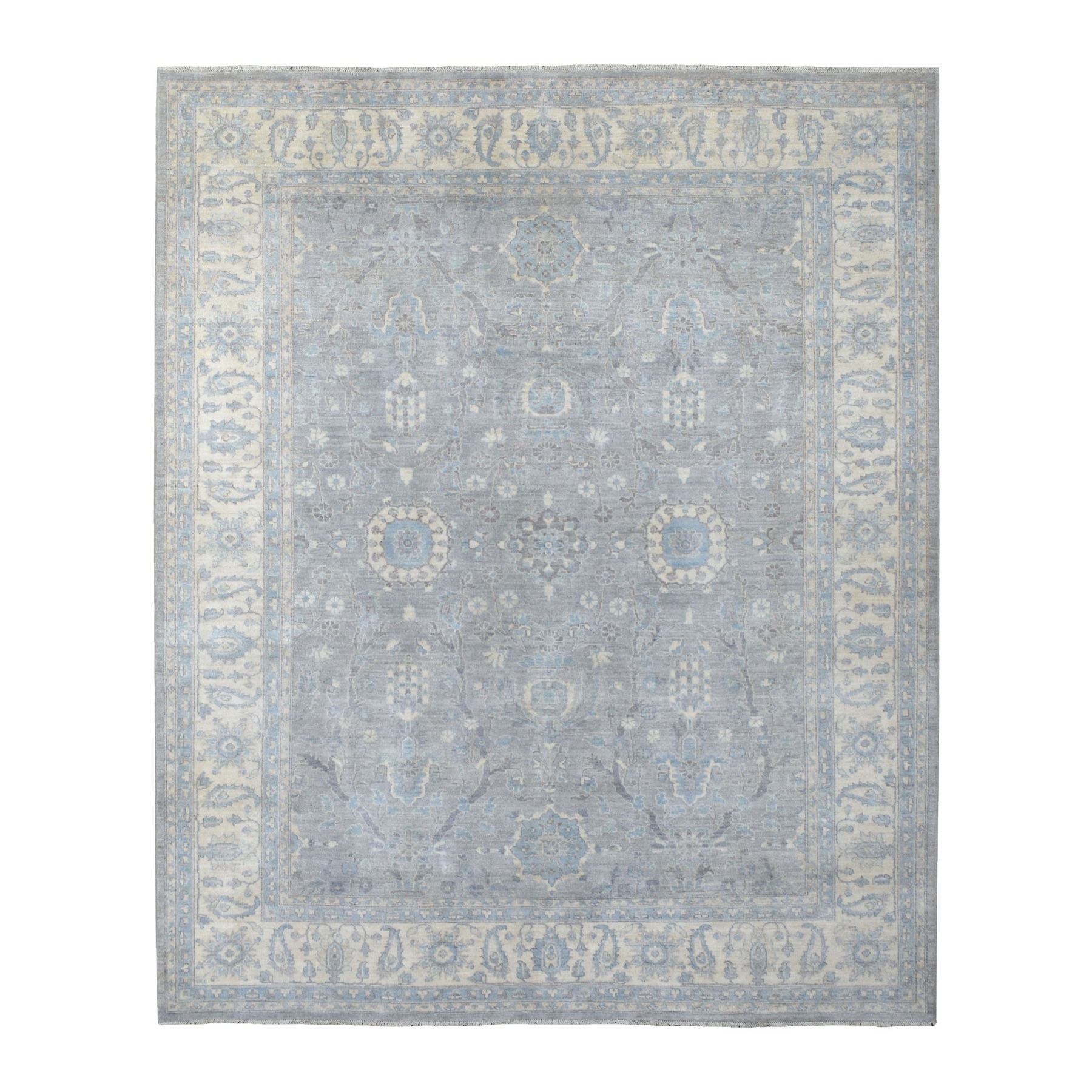Agra And Turkish Collection Hand Knotted Grey Rug No: 1134760