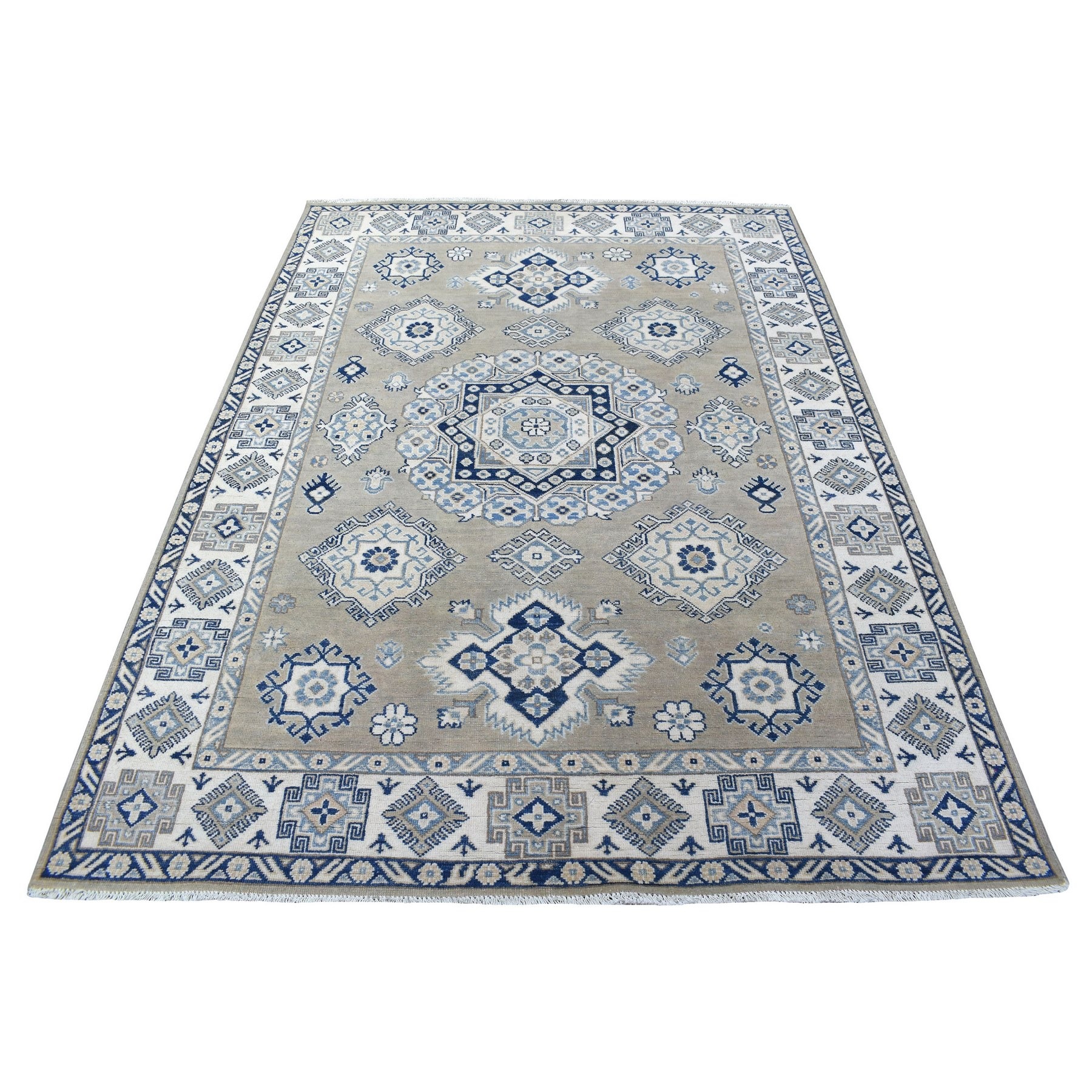 Caucasian Collection Hand Knotted Beige Rug No: 1134826