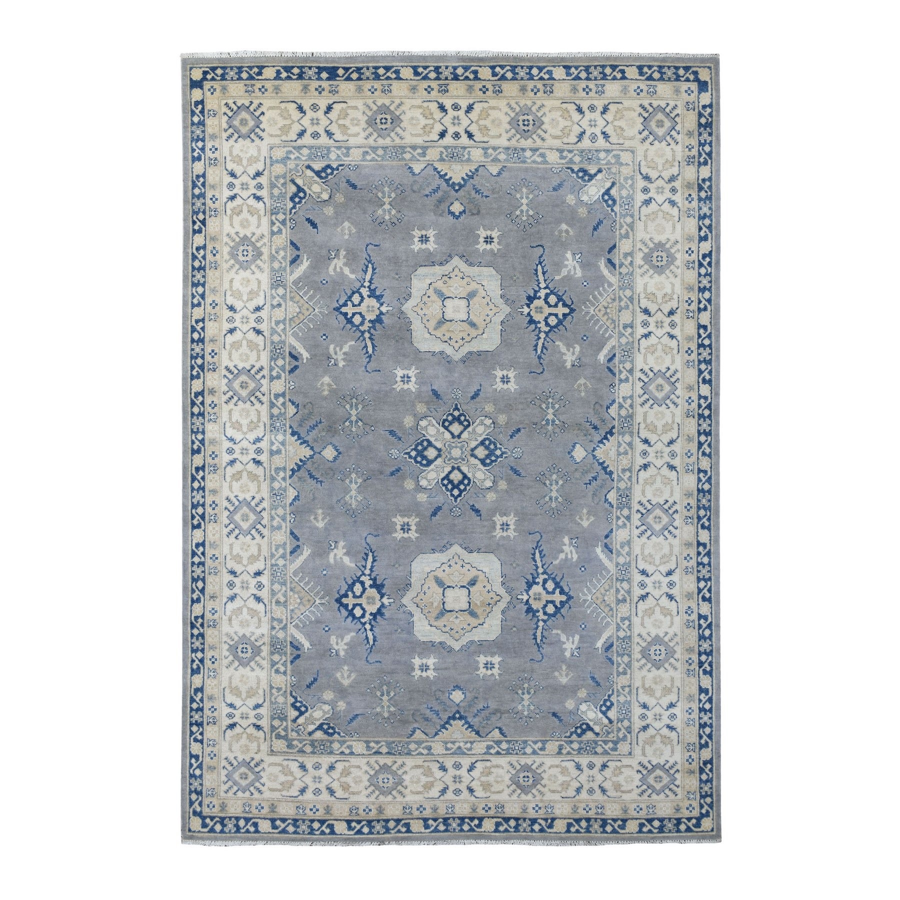 Caucasian Collection Hand Knotted Grey Rug No: 1134832