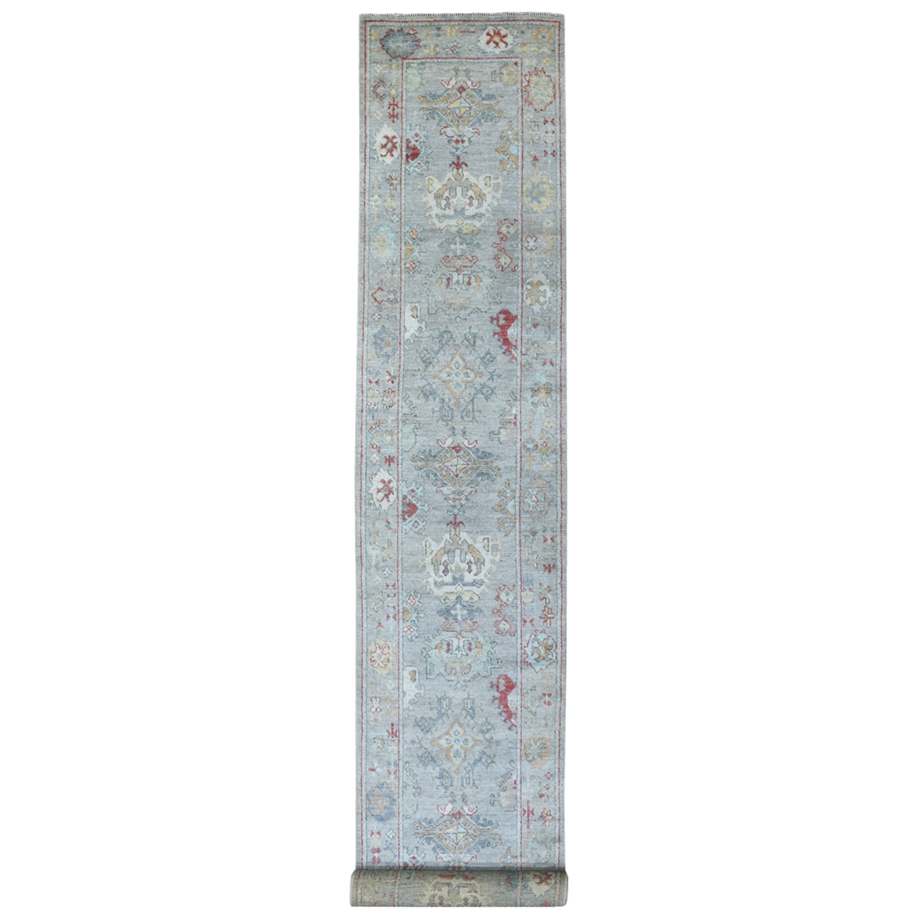 Agra And Turkish Collection Hand Knotted Grey Rug No: 1134848