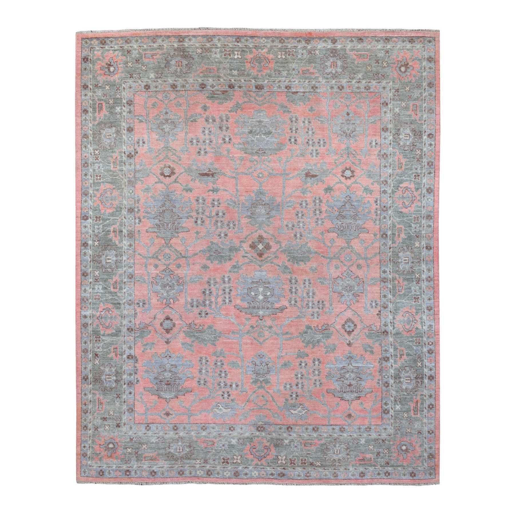 Agra And Turkish Collection Hand Knotted Red Rug No: 1134874