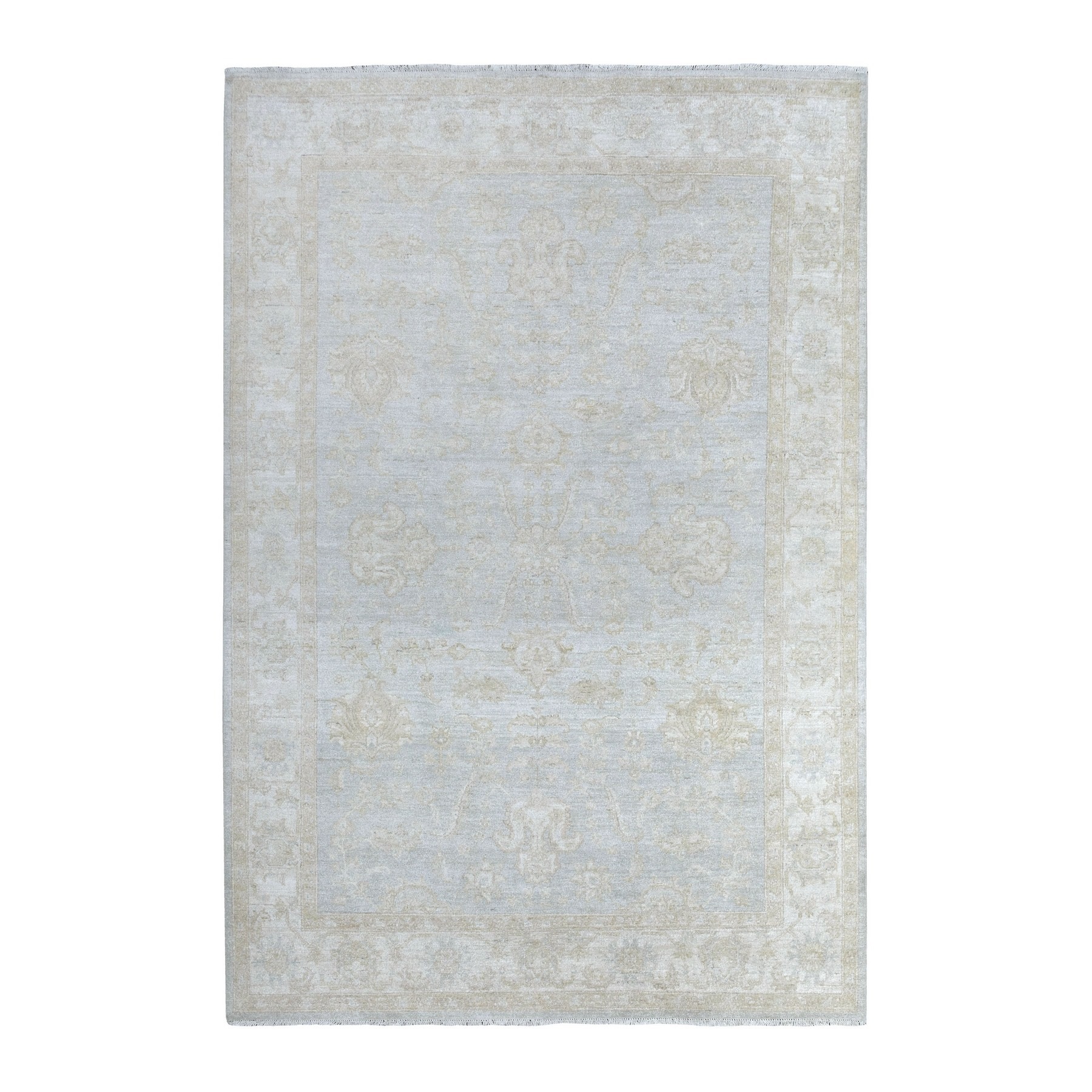 Agra And Turkish Collection Hand Knotted Grey Rug No: 1134926