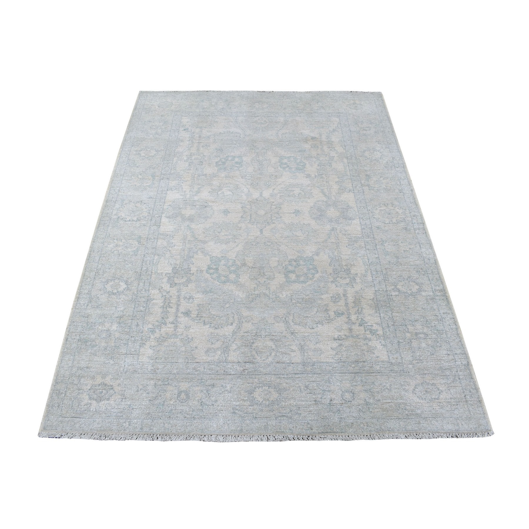 Agra And Turkish Collection Hand Knotted Beige Rug No: 1135010