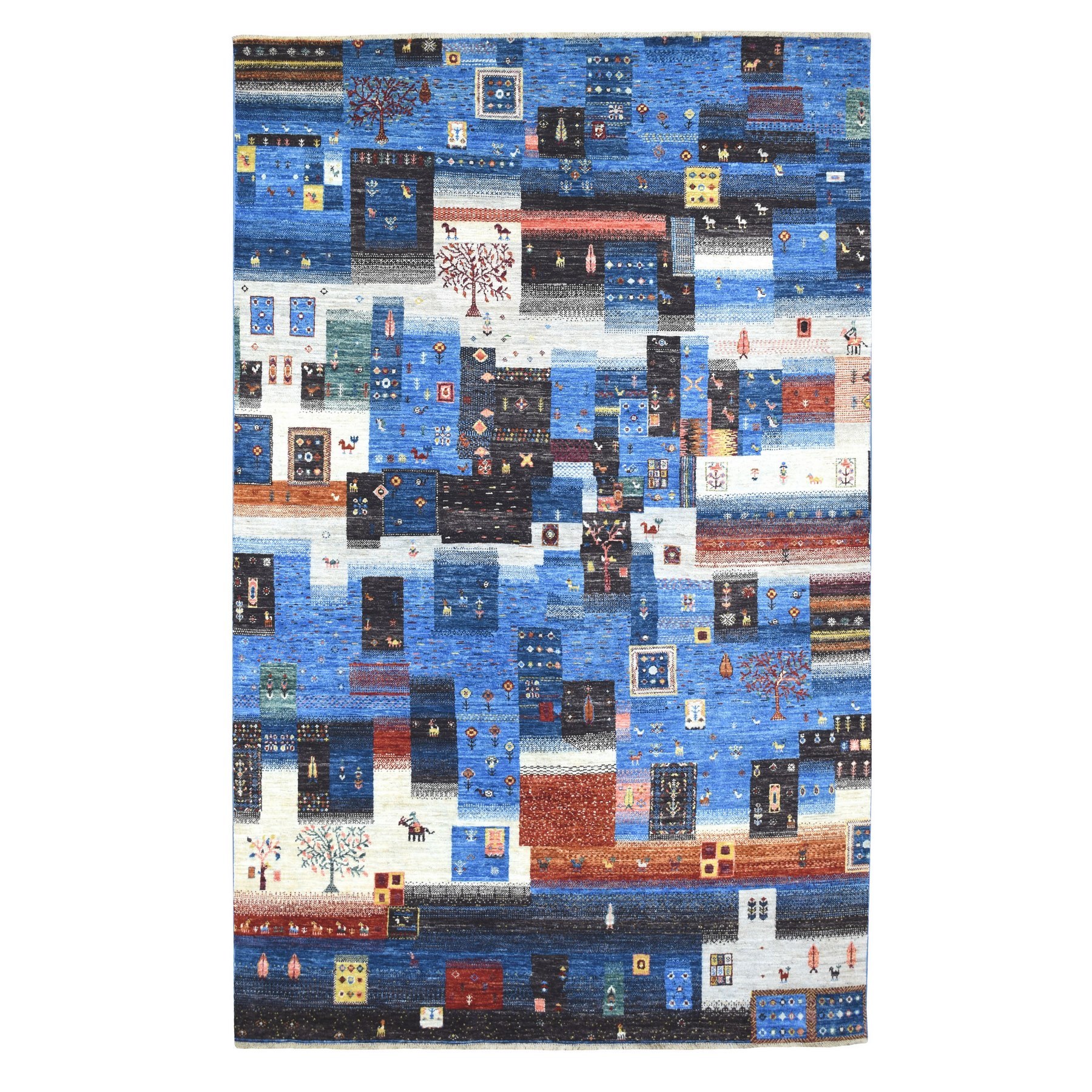 Nomadic And Village Collection Hand Knotted Blue Rug No: 1135038