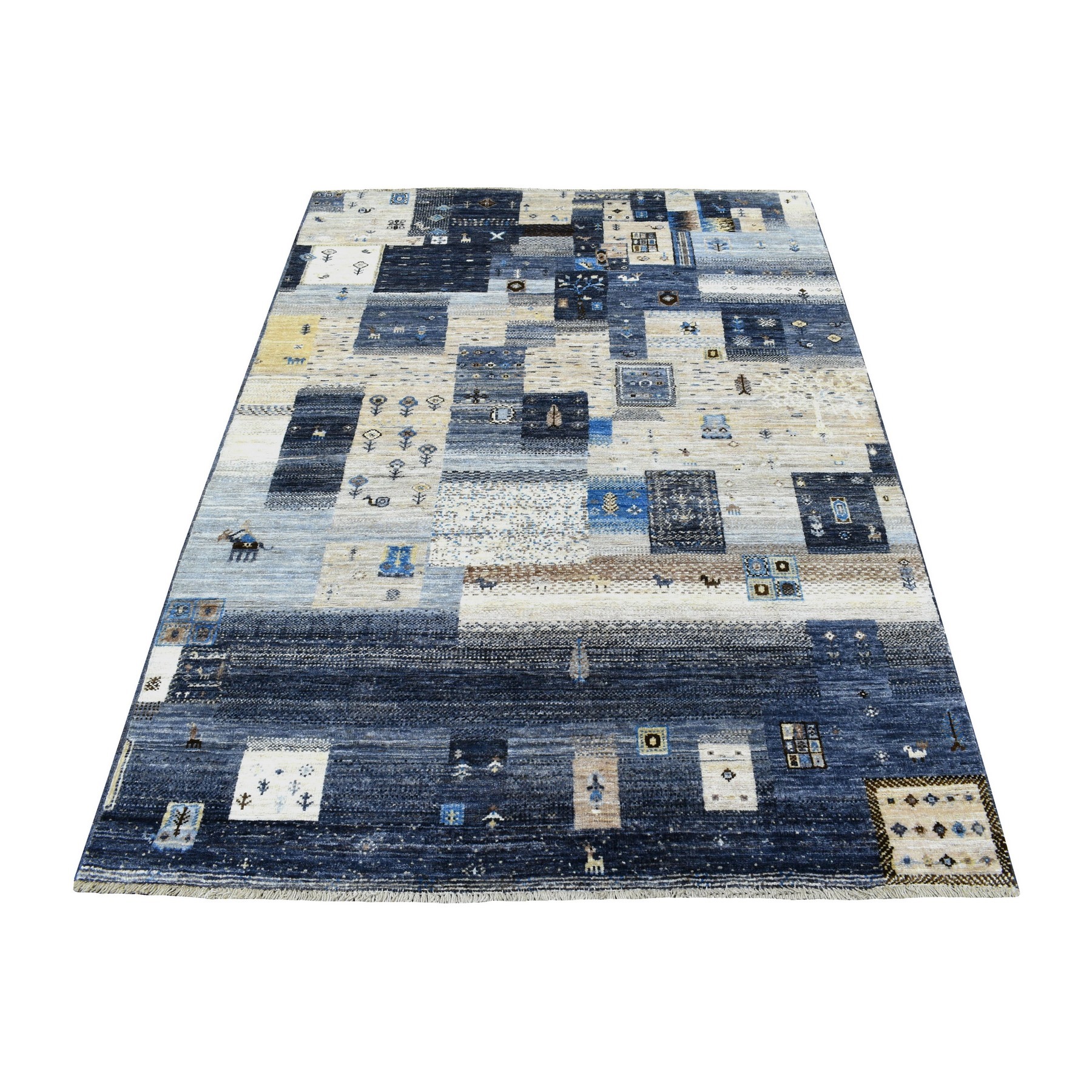 Nomadic And Village Collection Hand Knotted Grey Rug No: 1135042