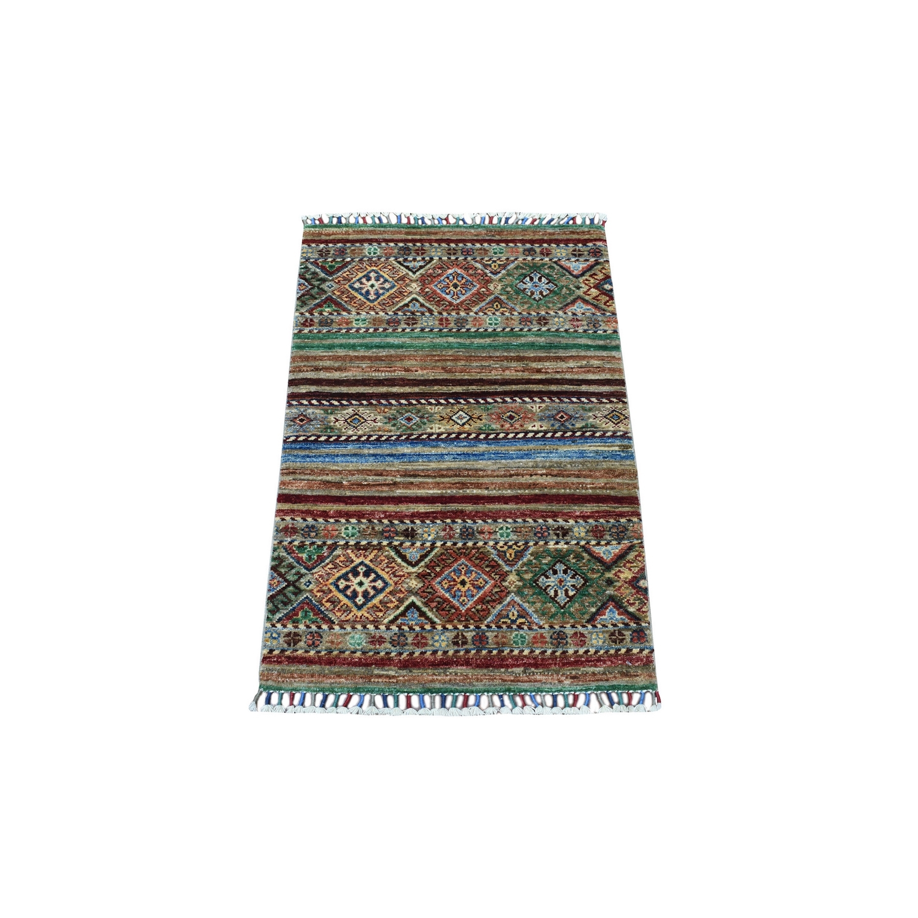 Caucasian Collection Hand Knotted Grey Rug No: 1135090