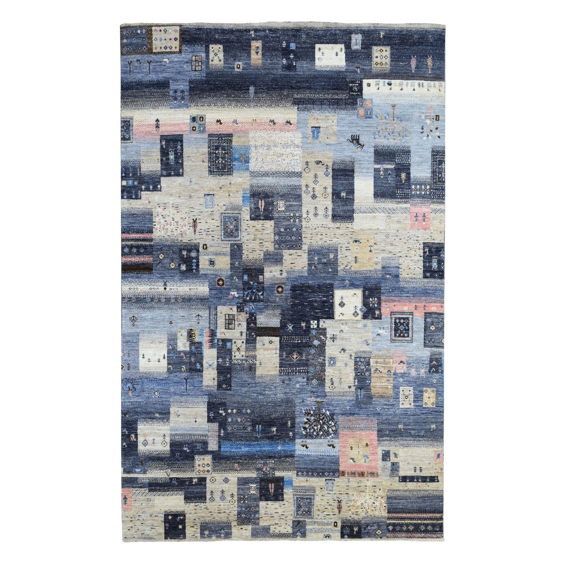 Nomadic And Village Collection Hand Knotted Grey Rug No: 1135136