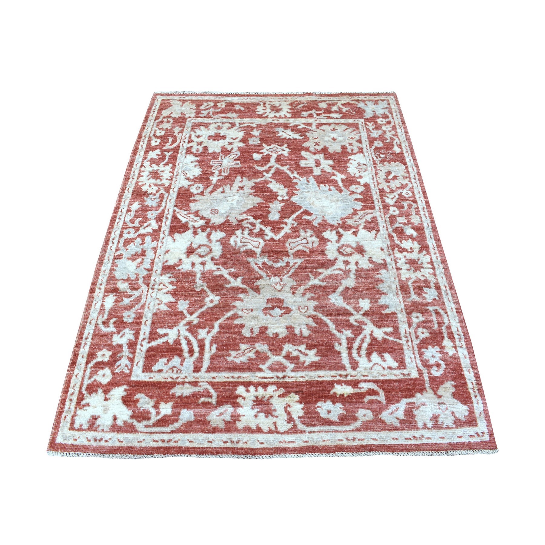 Agra And Turkish Collection Hand Knotted Red Rug No: 1135162