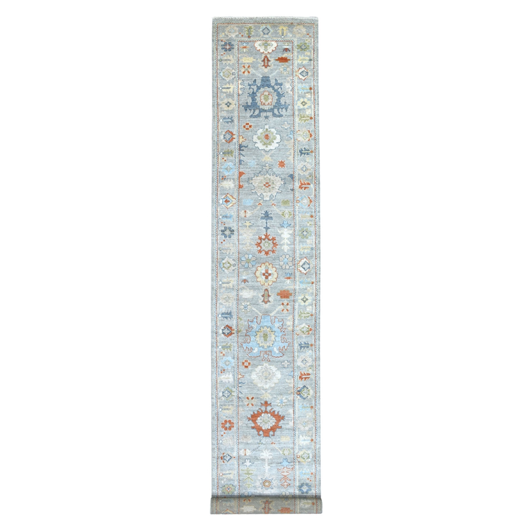 Agra And Turkish Collection Hand Knotted Grey Rug No: 1135182