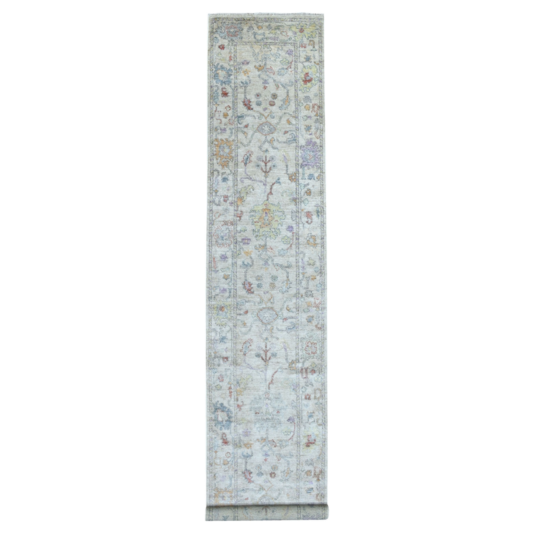 Agra And Turkish Collection Hand Knotted Grey Rug No: 1135194
