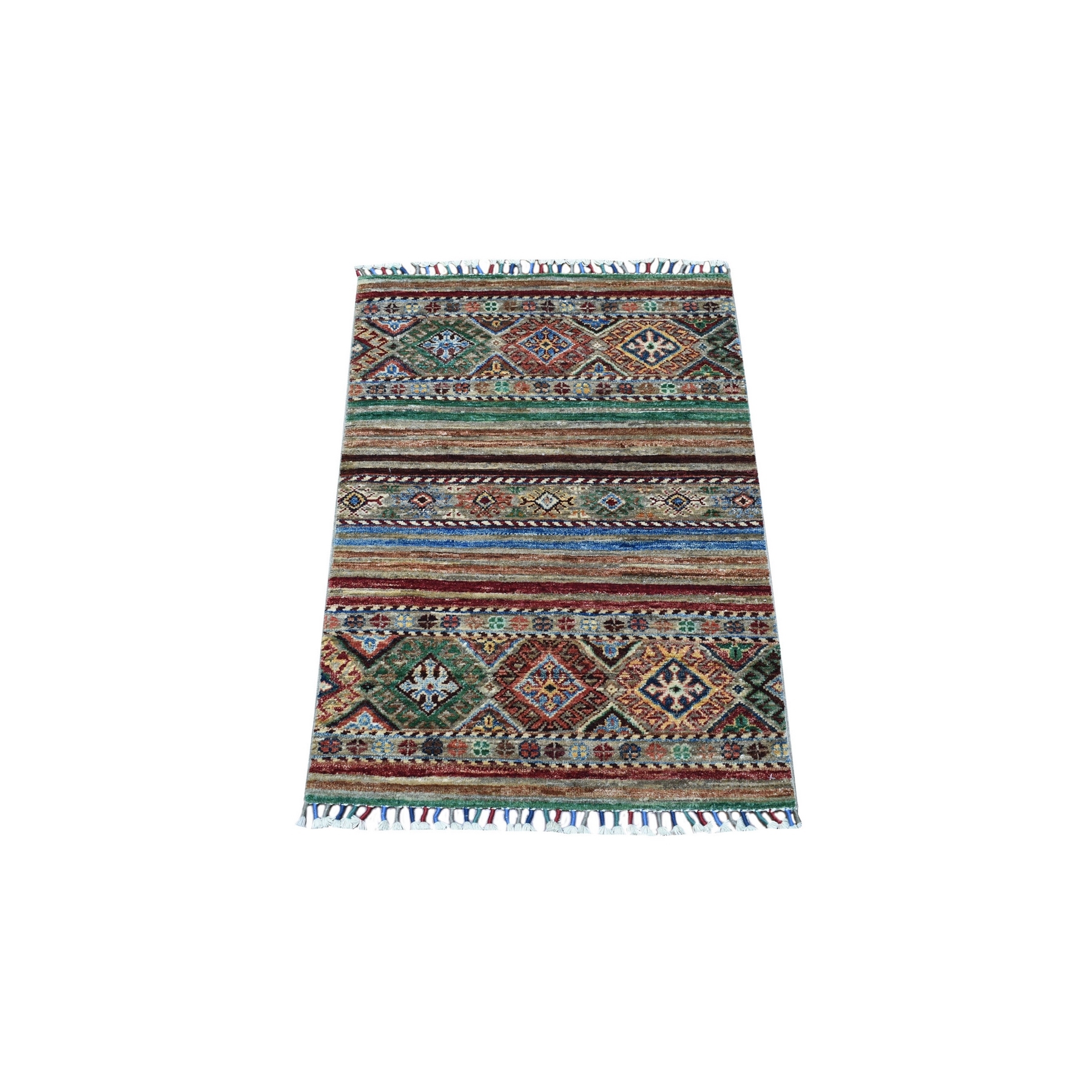 Caucasian Collection Hand Knotted Brown Rug No: 1135220
