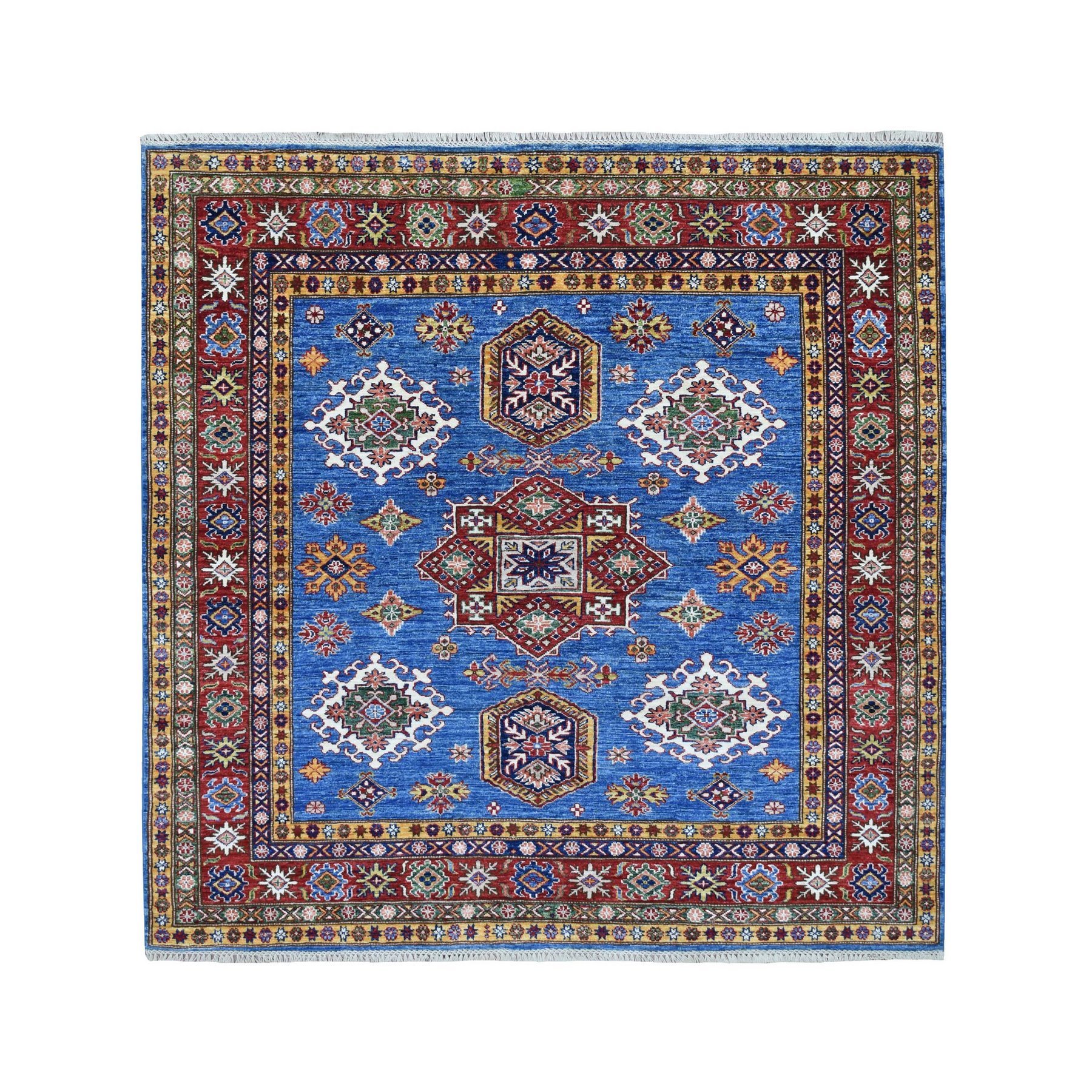 Caucasian Collection Hand Knotted Blue Rug No: 1135236