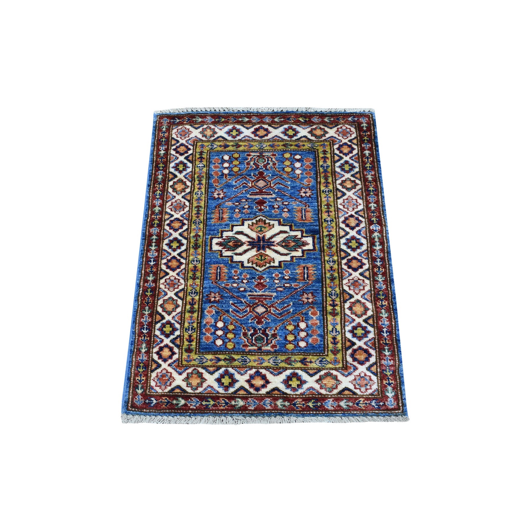 Caucasian Collection Hand Knotted Blue Rug No: 1135246