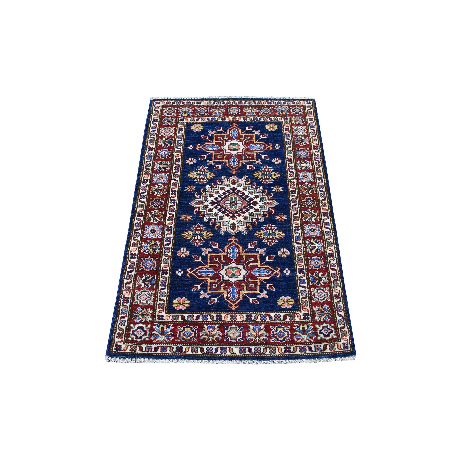 Caucasian Collection Hand Knotted Blue Rug No: 1135276