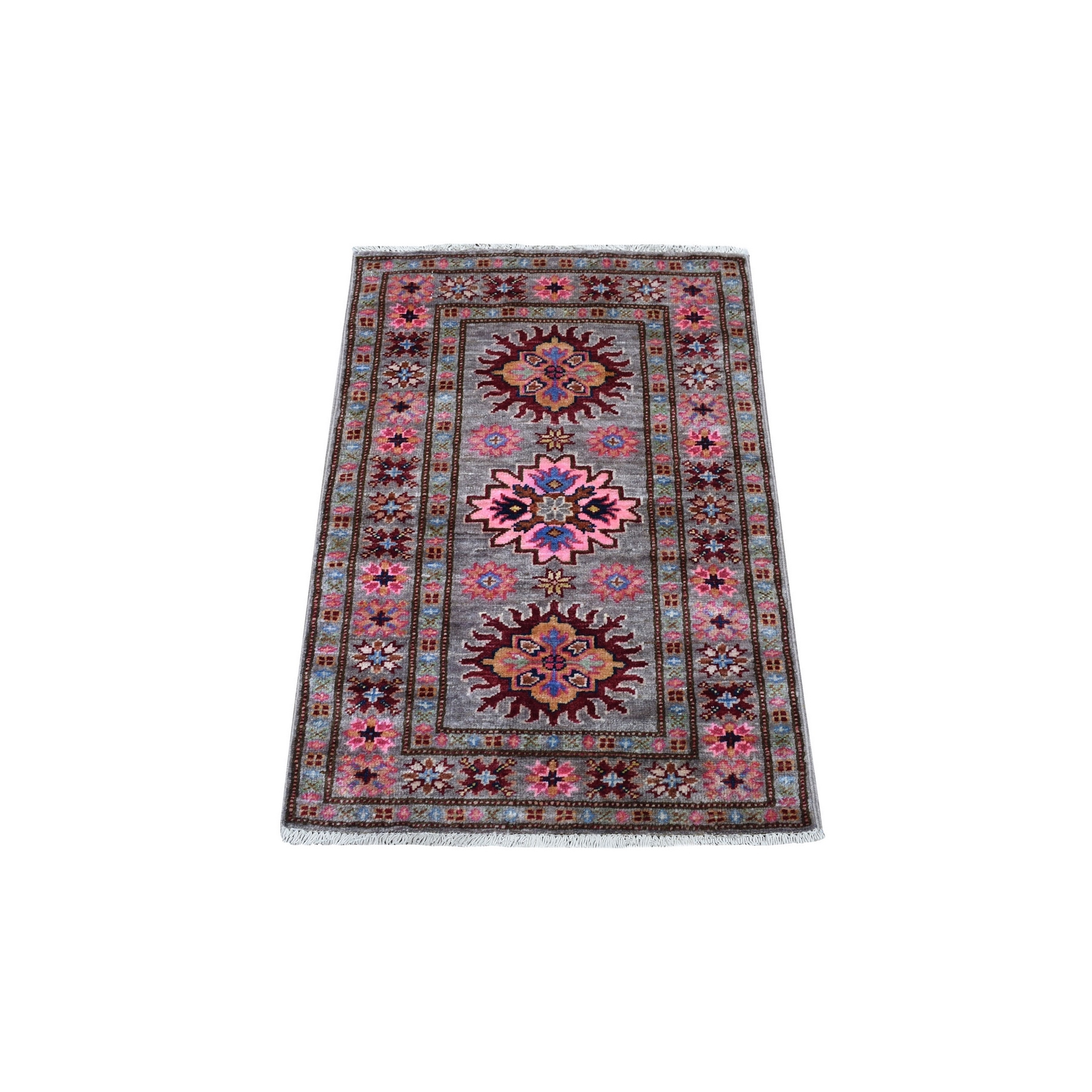 Caucasian Collection Hand Knotted Pink Rug No: 1135282