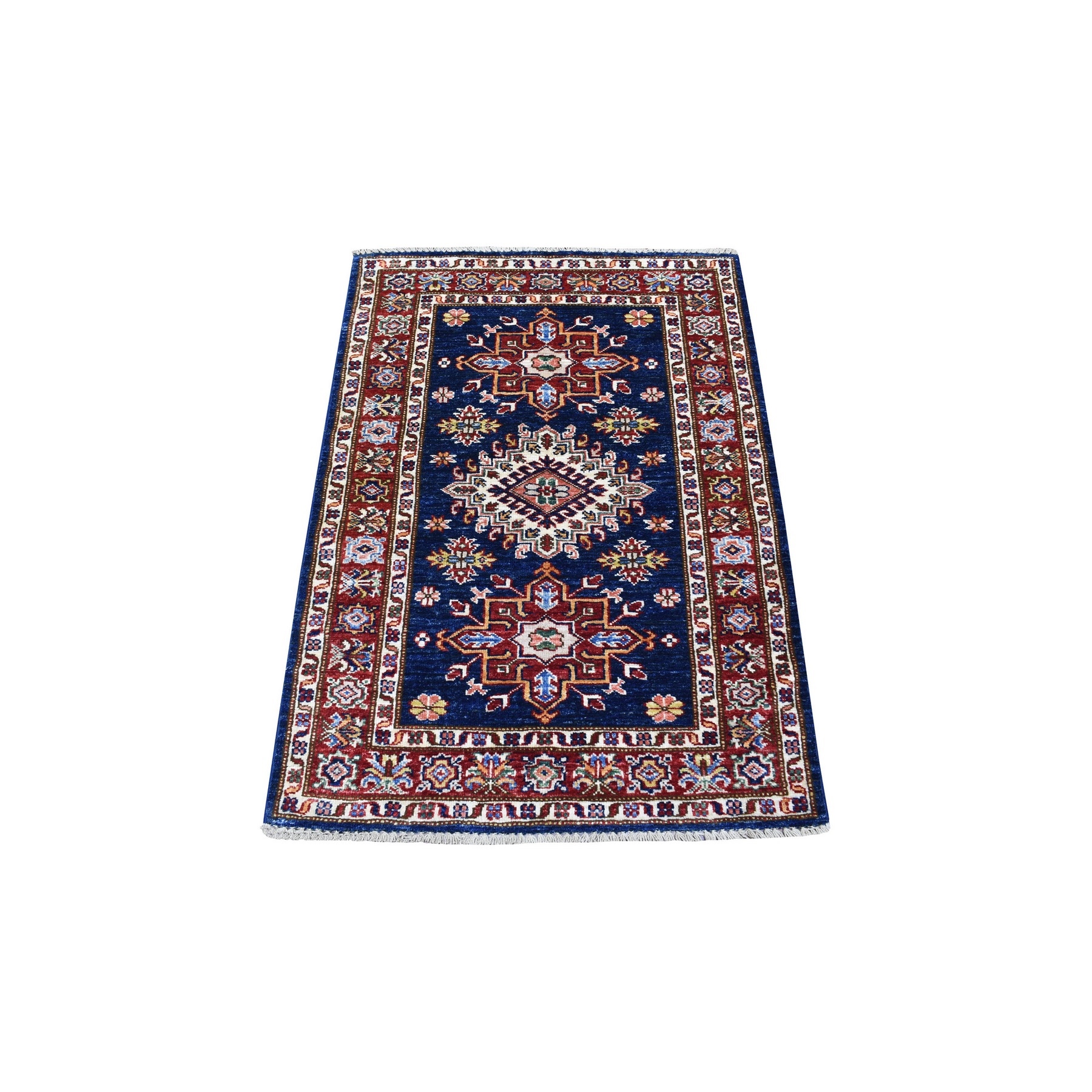 Caucasian Collection Hand Knotted Blue Rug No: 1135300