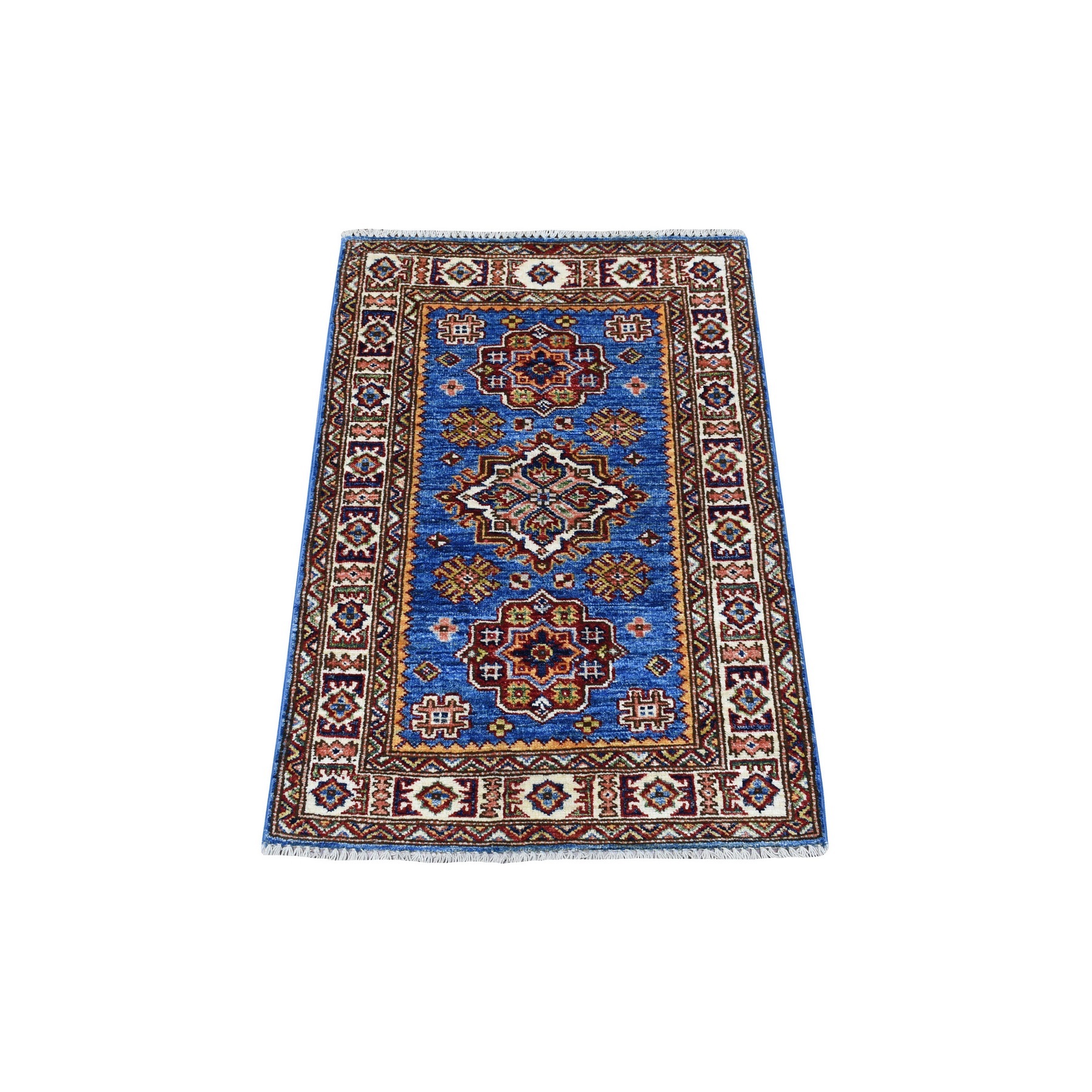 Caucasian Collection Hand Knotted Blue Rug No: 1135306