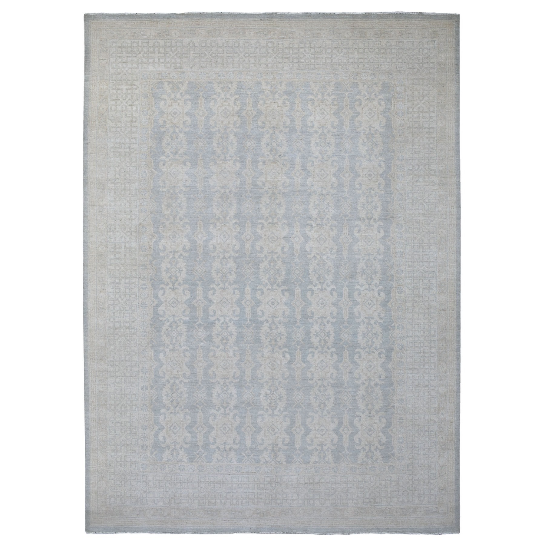Agra And Turkish Collection Hand Knotted Grey Rug No: 1135362