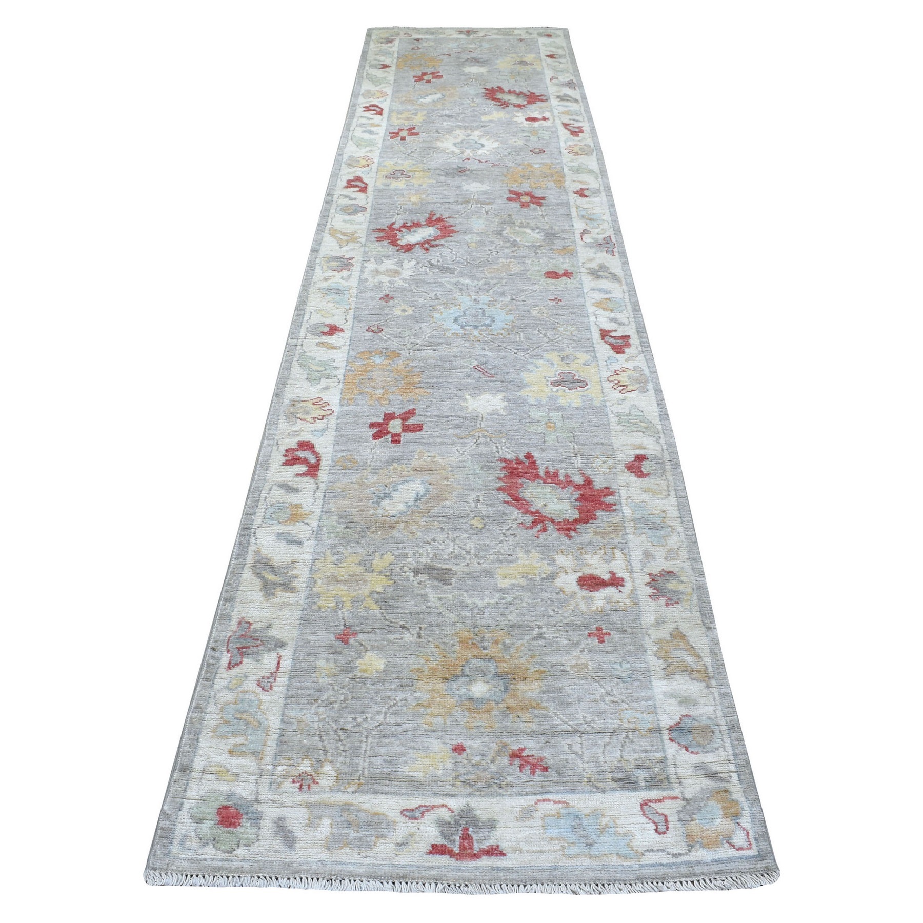 Agra And Turkish Collection Hand Knotted Grey Rug No: 1135418
