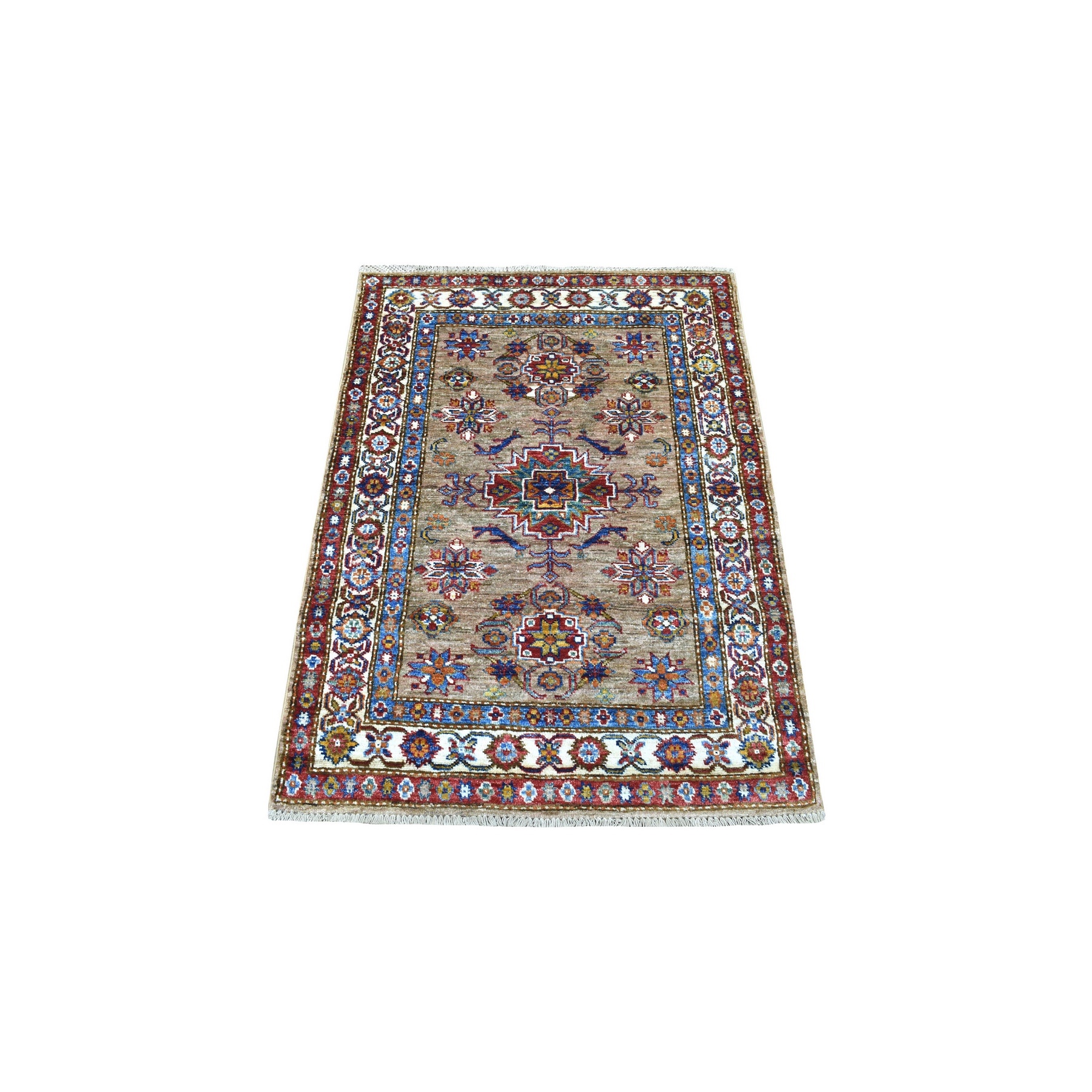 Caucasian Collection Hand Knotted Brown Rug No: 1135430