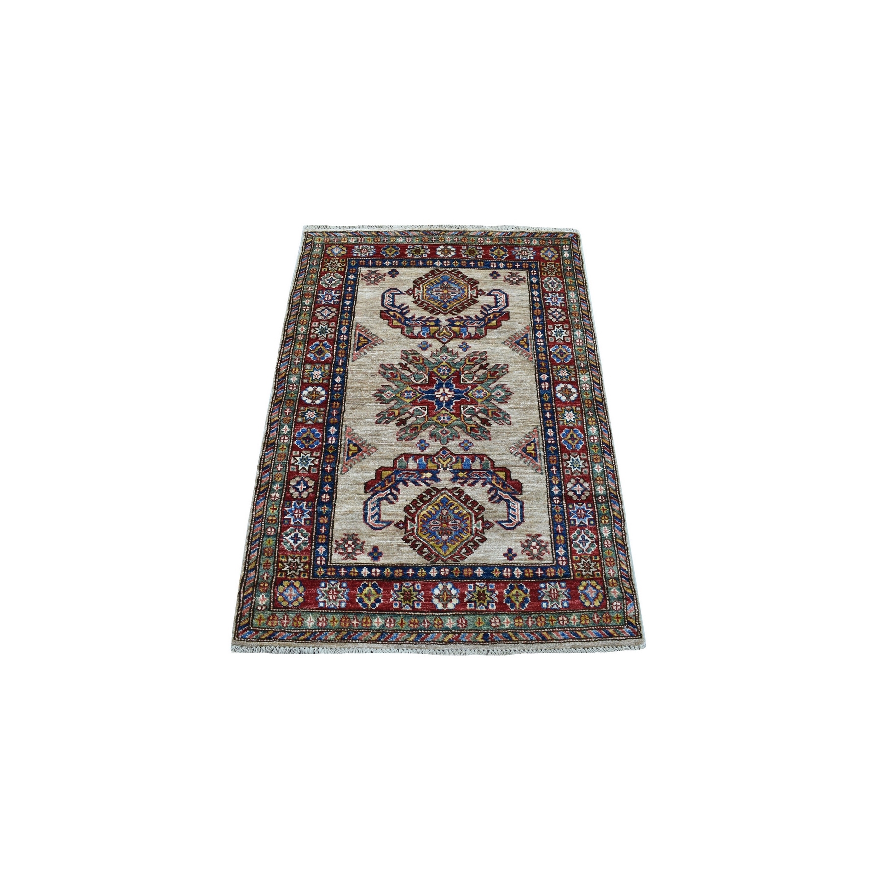 Caucasian Collection Hand Knotted Grey Rug No: 1135442
