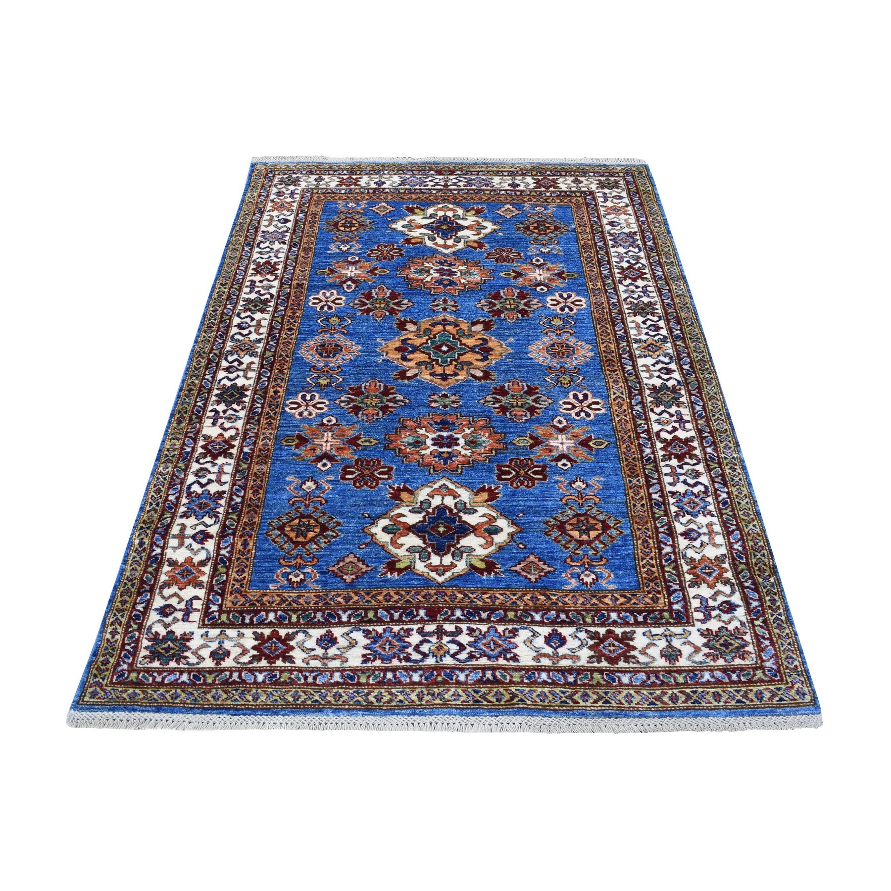 Caucasian Collection Hand Knotted Blue Rug No: 1135458