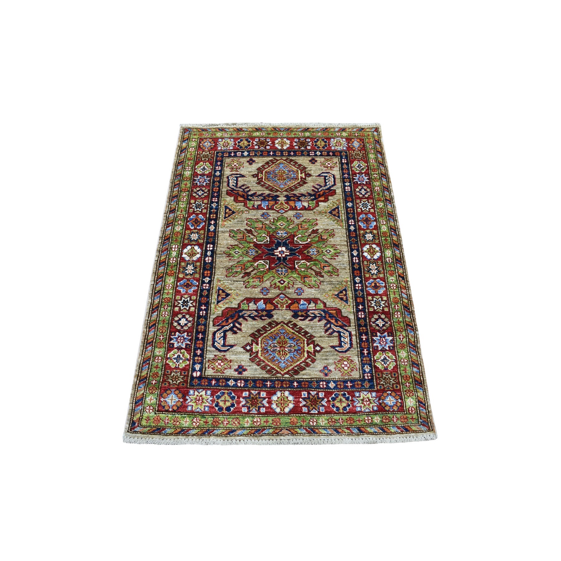 Caucasian Collection Hand Knotted Brown Rug No: 1135460
