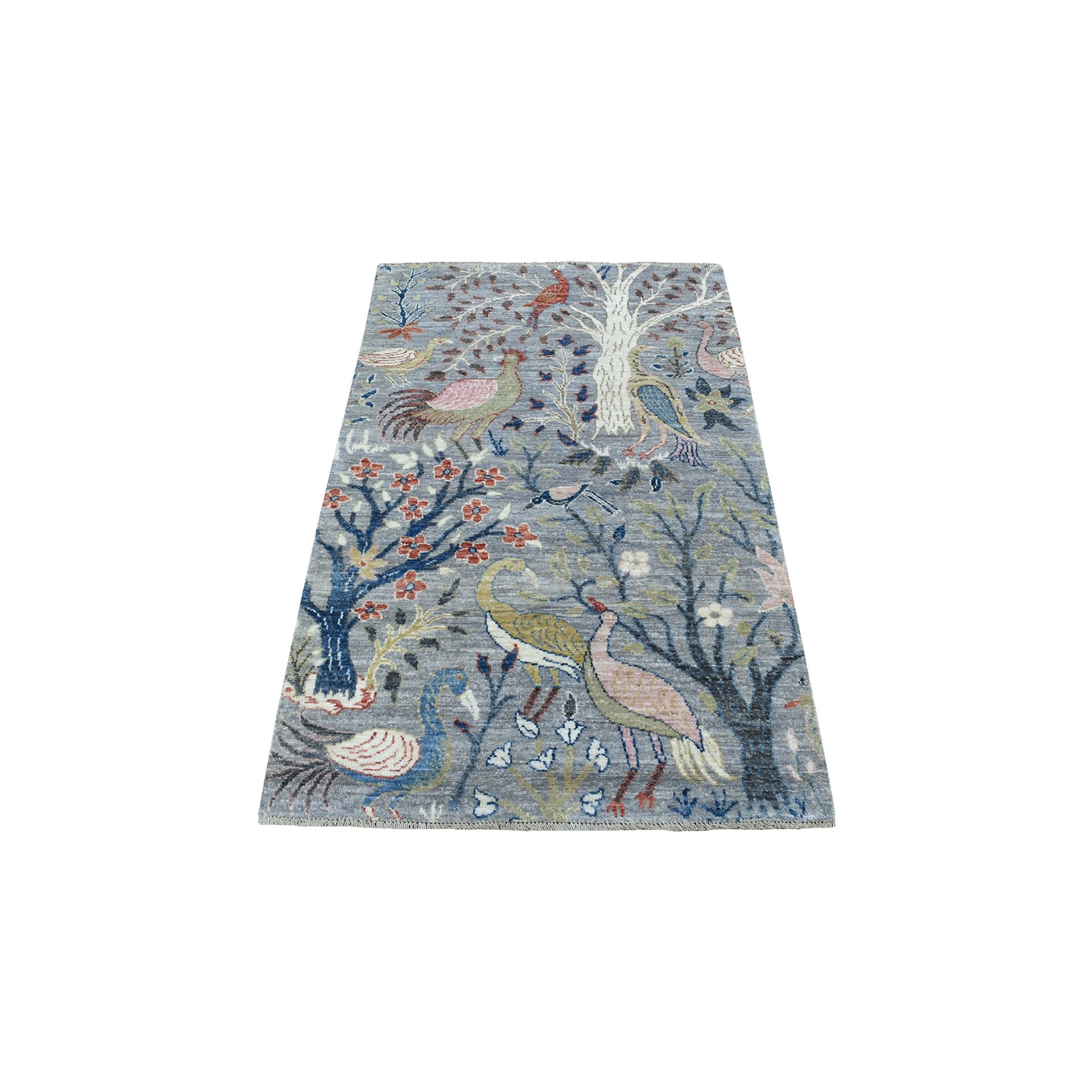 Agra And Turkish Collection Hand Knotted Grey Rug No: 1135650