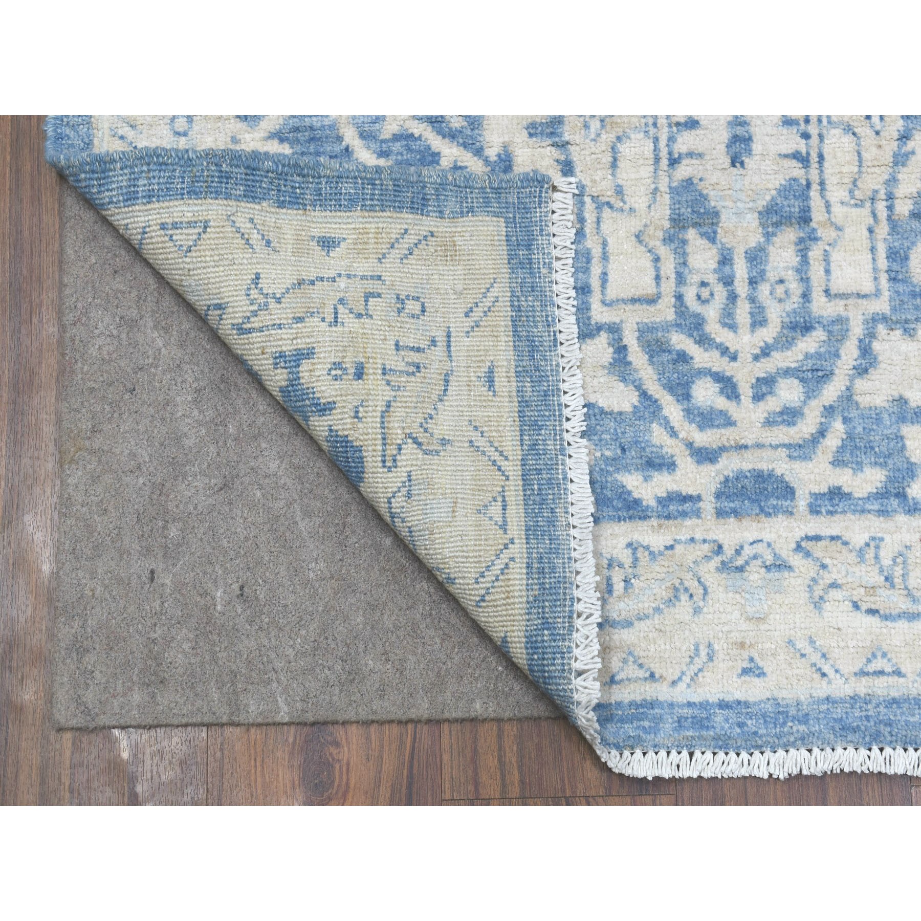 Agra And Turkish Collection Hand Knotted Blue 1135656 Rug